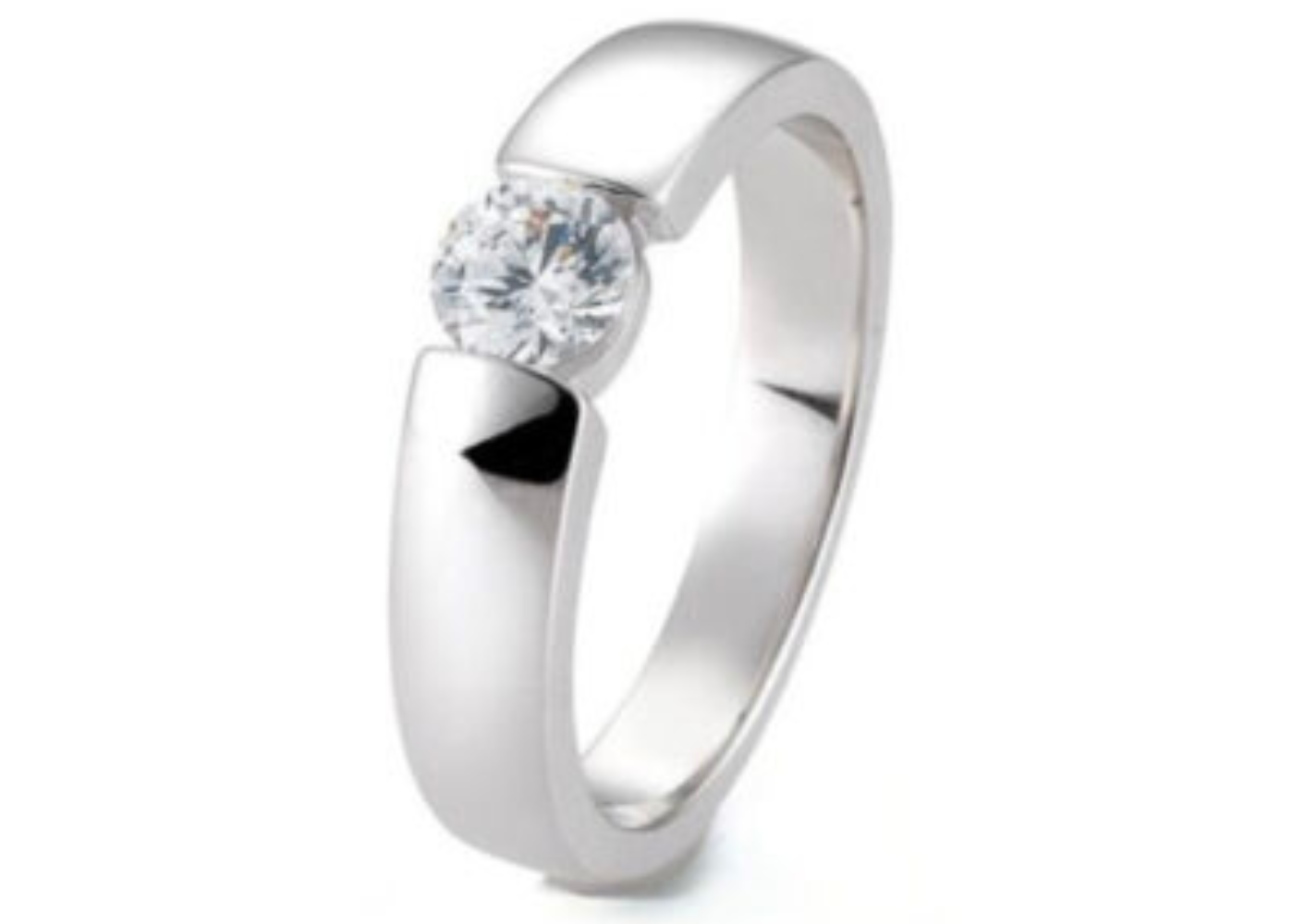 🌀 Guía de joyas: anillos con montura tensionada — diseño moderno sin garras