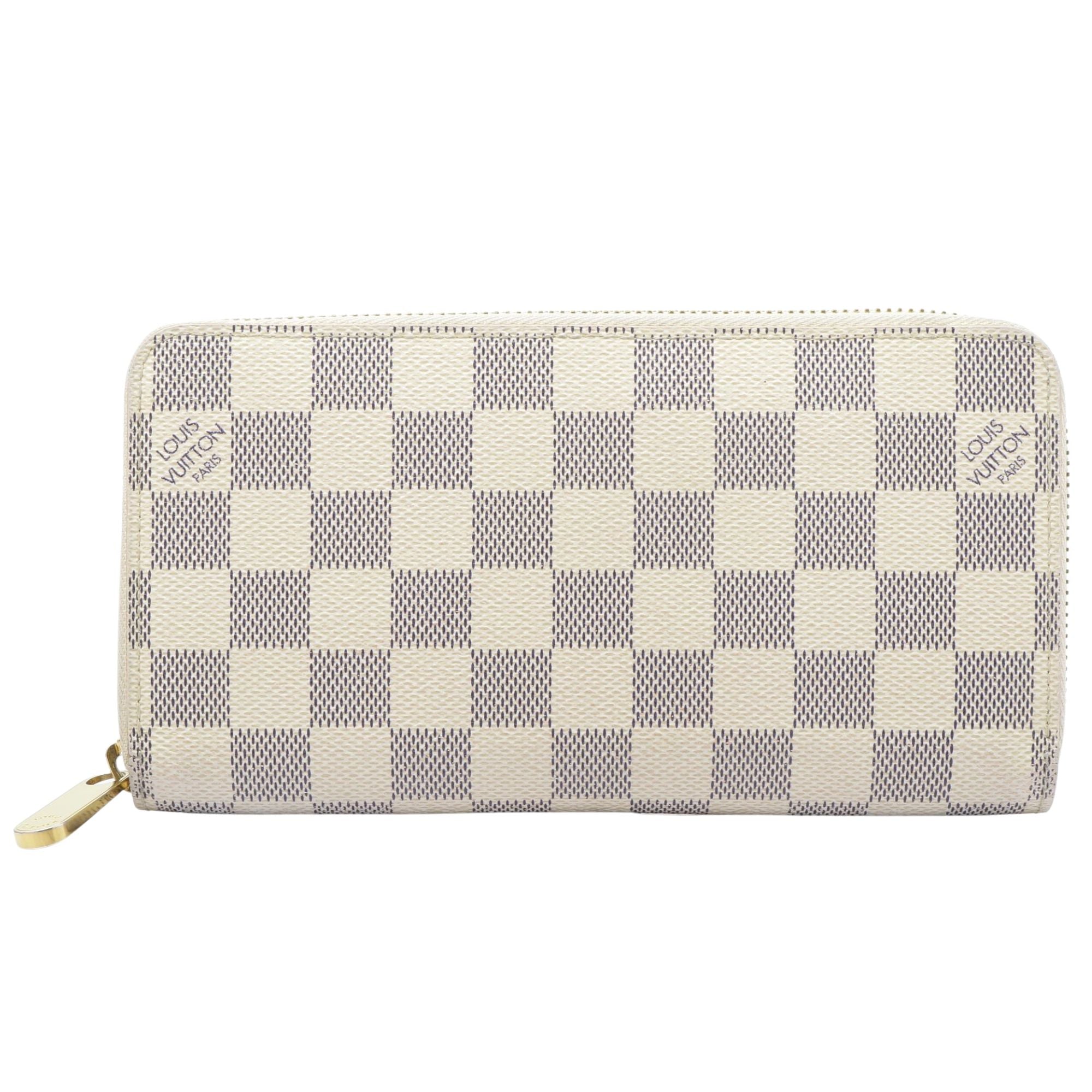 Louis Vuitton Zippy Wallet Damier Azur Canvas