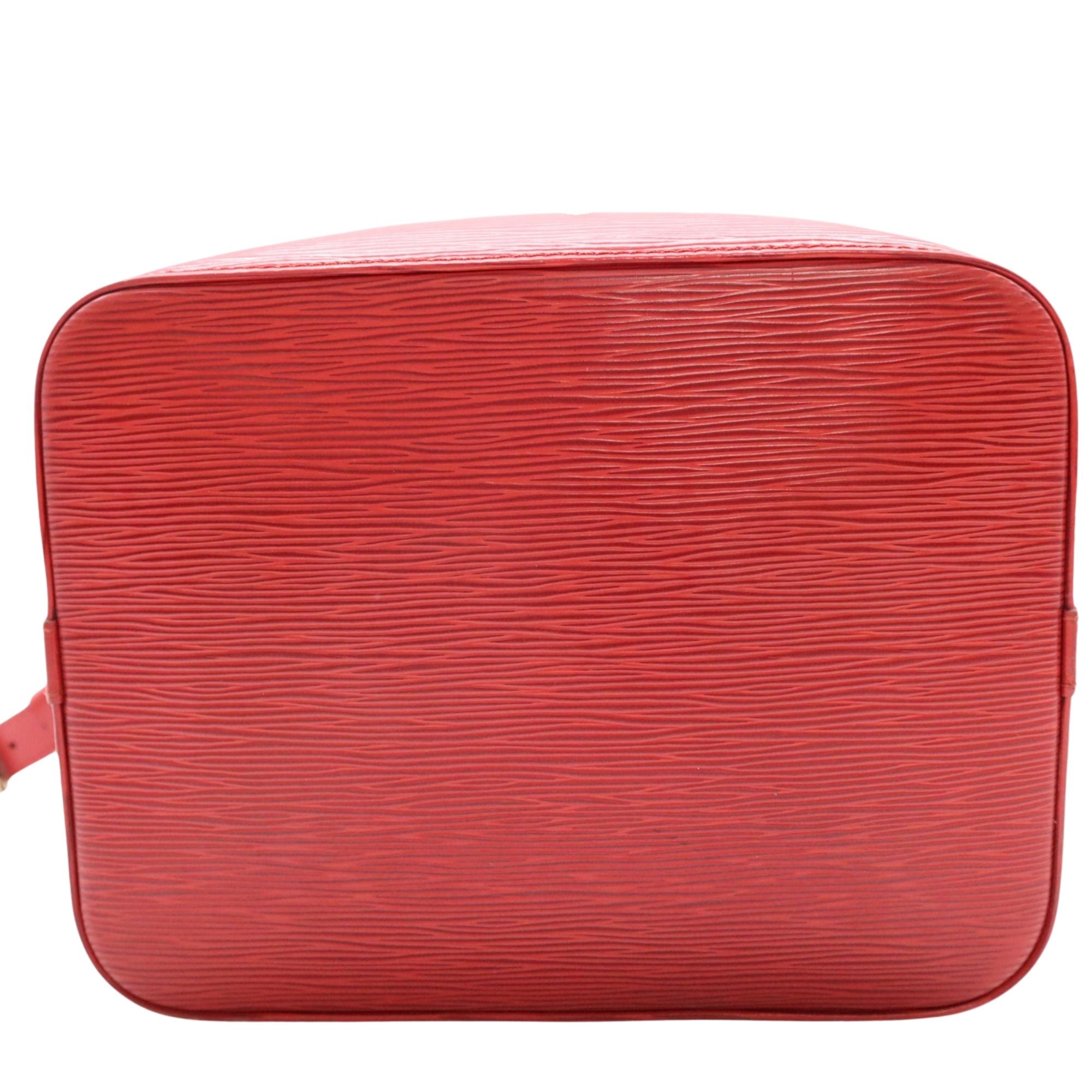 Louis Vuitton Noé Epi Red Shoulder Bag