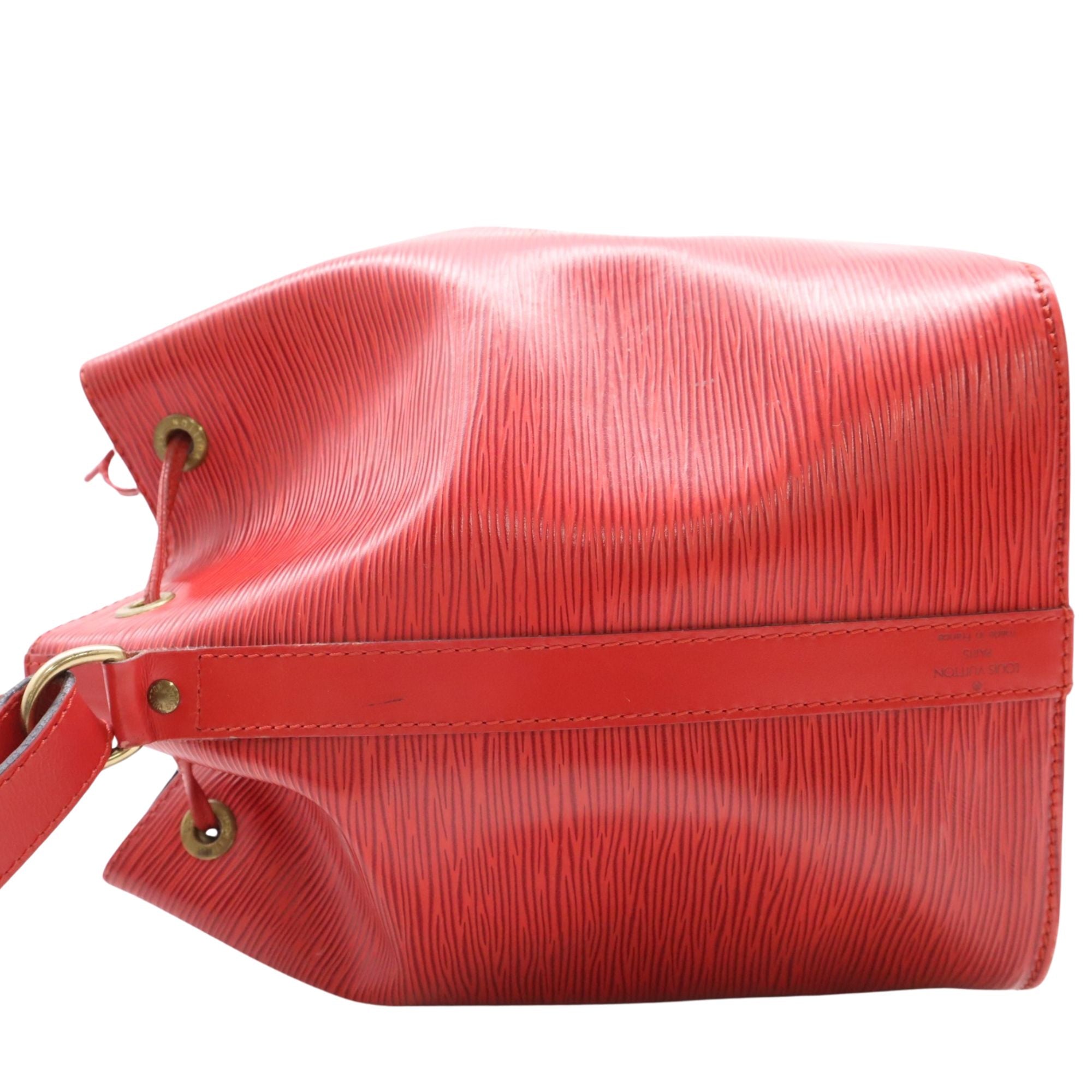 Louis Vuitton Noé Epi Red Shoulder Bag