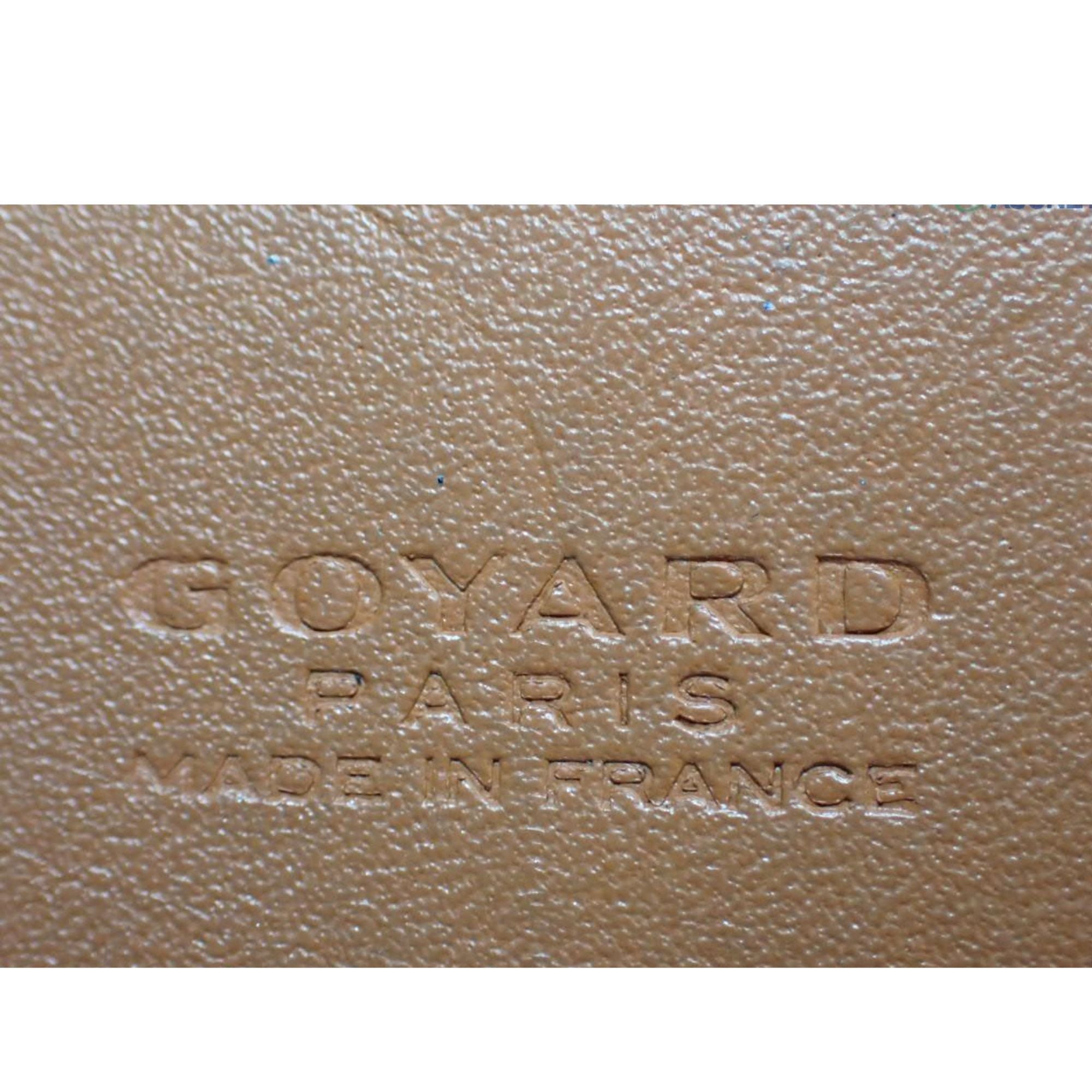 Monedero Goyard vintage Saint-Sulpice en lona Goyardine marrón y negro