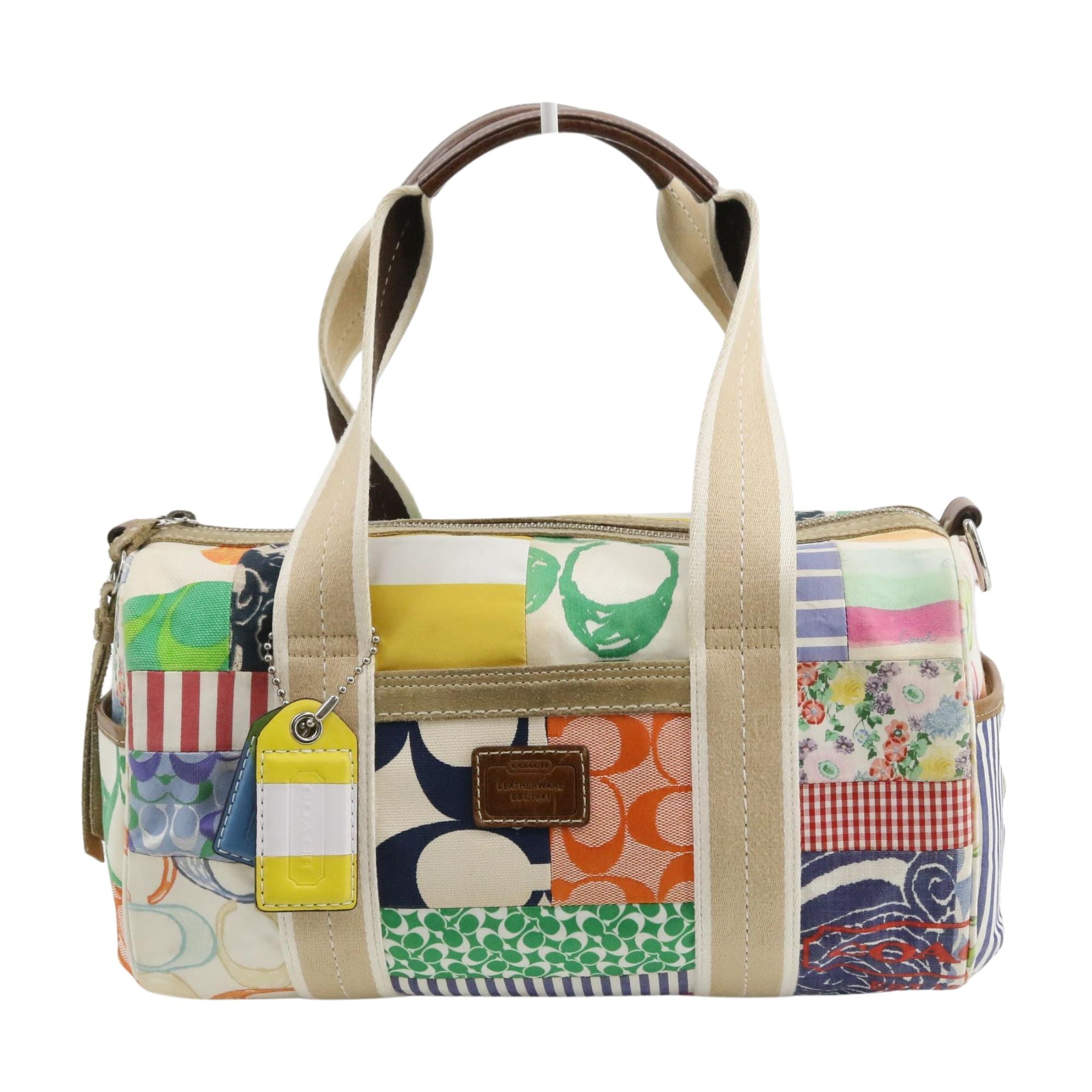 Coach Patchwork Barrel Bag Multicolor