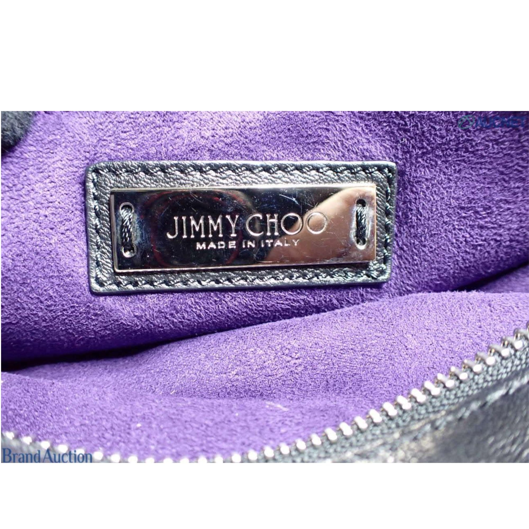 Jimmy Choo Mini Tote Negra con Estrellas Multicolor y Bandolera