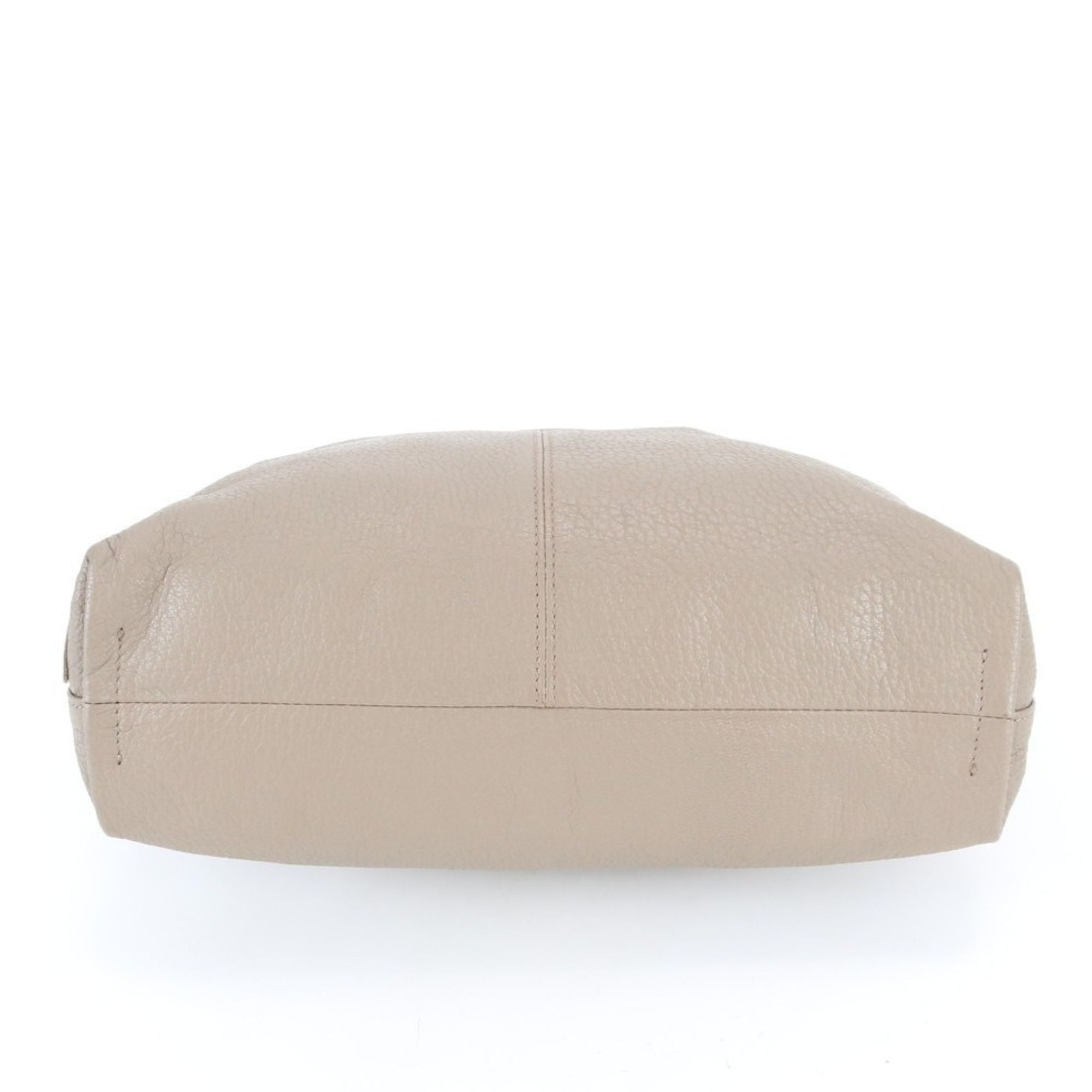 ADMJ Accessoires De Mademoiselle Hobo Bag de Piel Beige con Interior Rosa Made in Japan