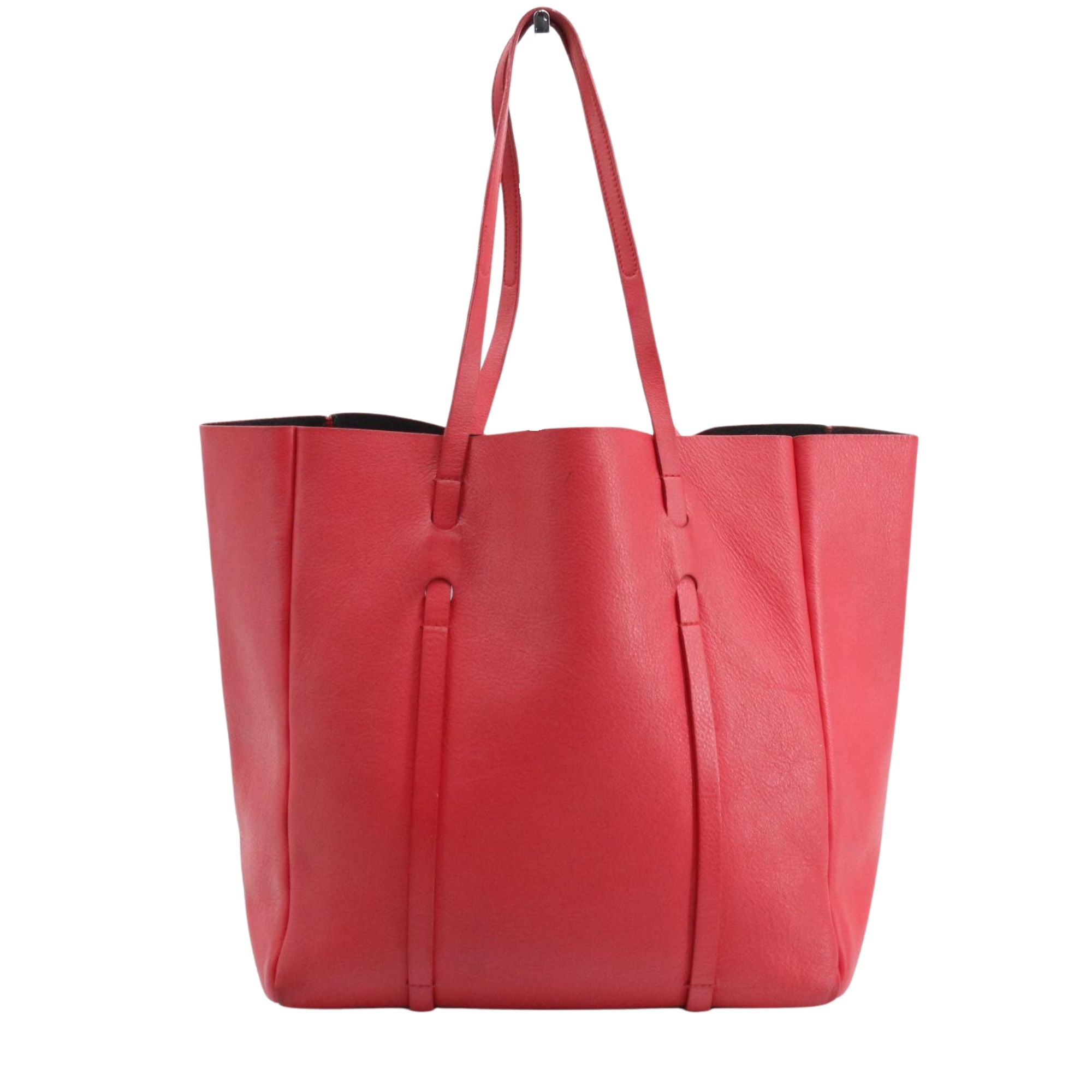 Bolso Tote Balenciaga en piel roja