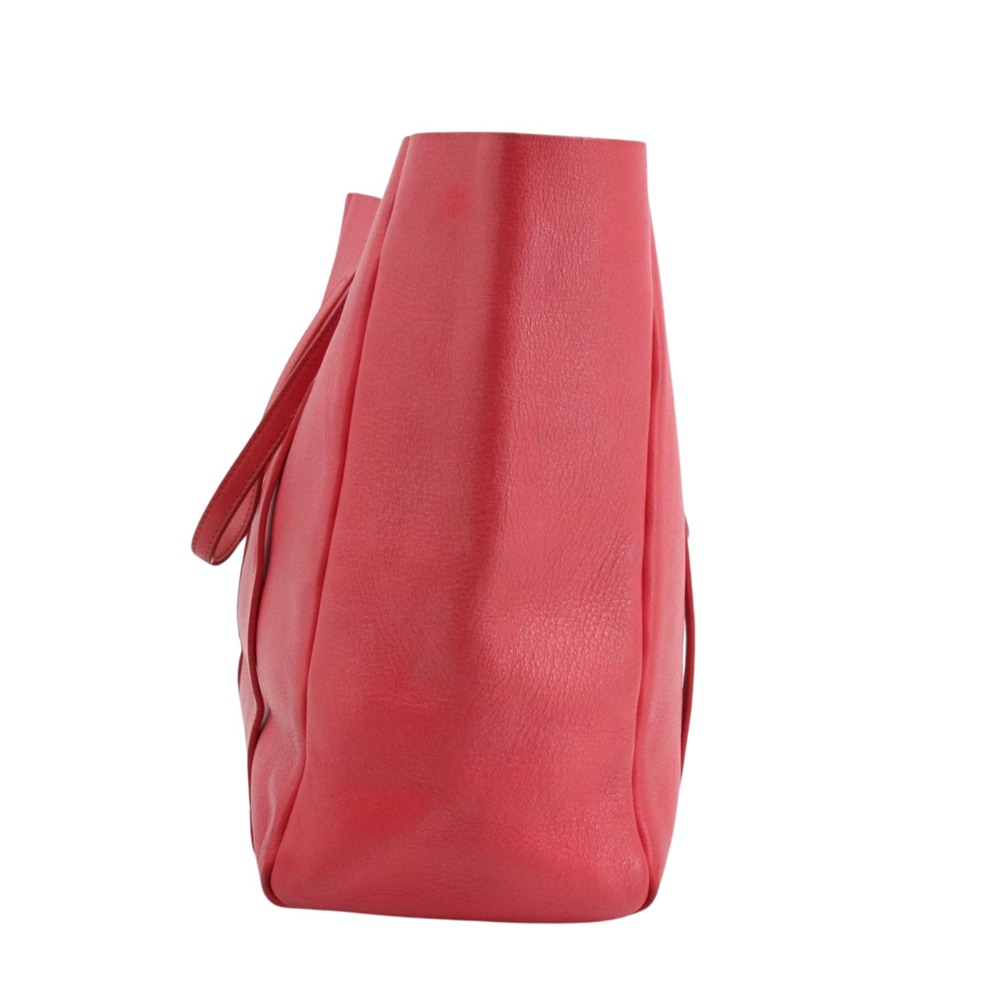 Bolso Tote Balenciaga Everyday Rojo Coral en Piel