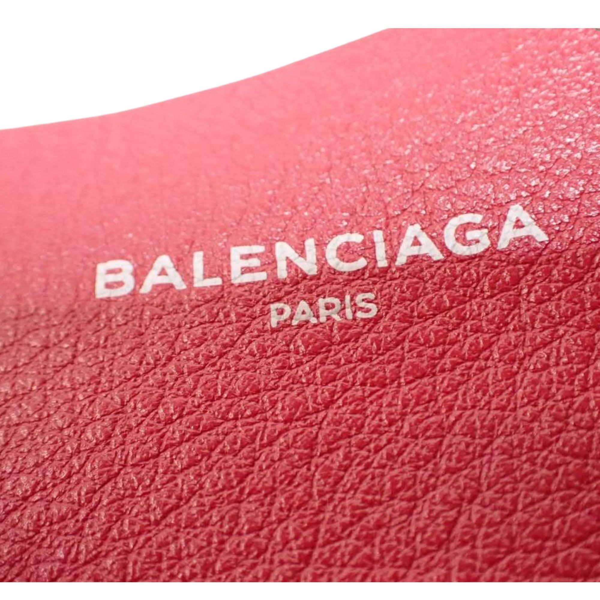 Bolso Tote Balenciaga en piel roja
