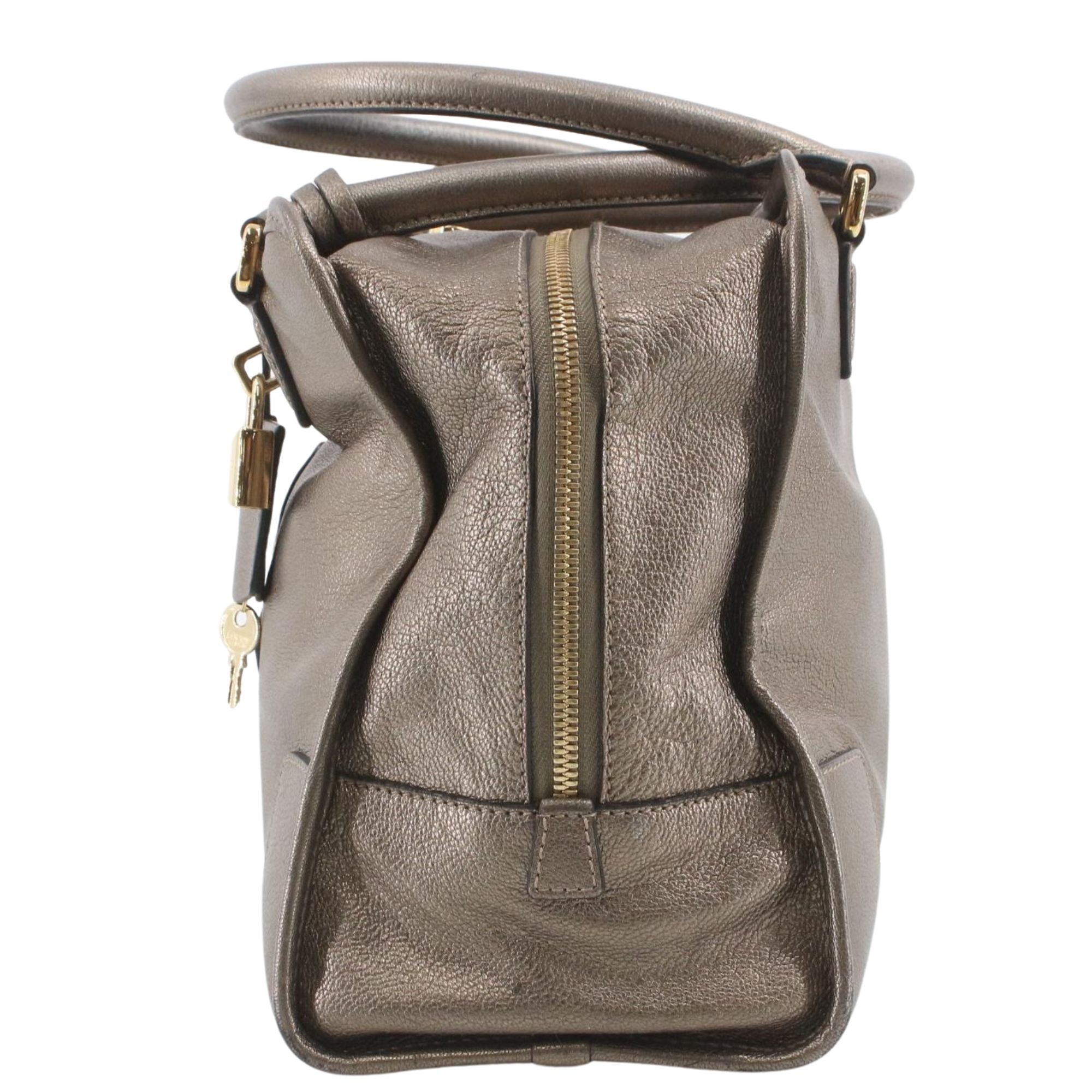 Loewe Amazona Piel Metalizada Bronce