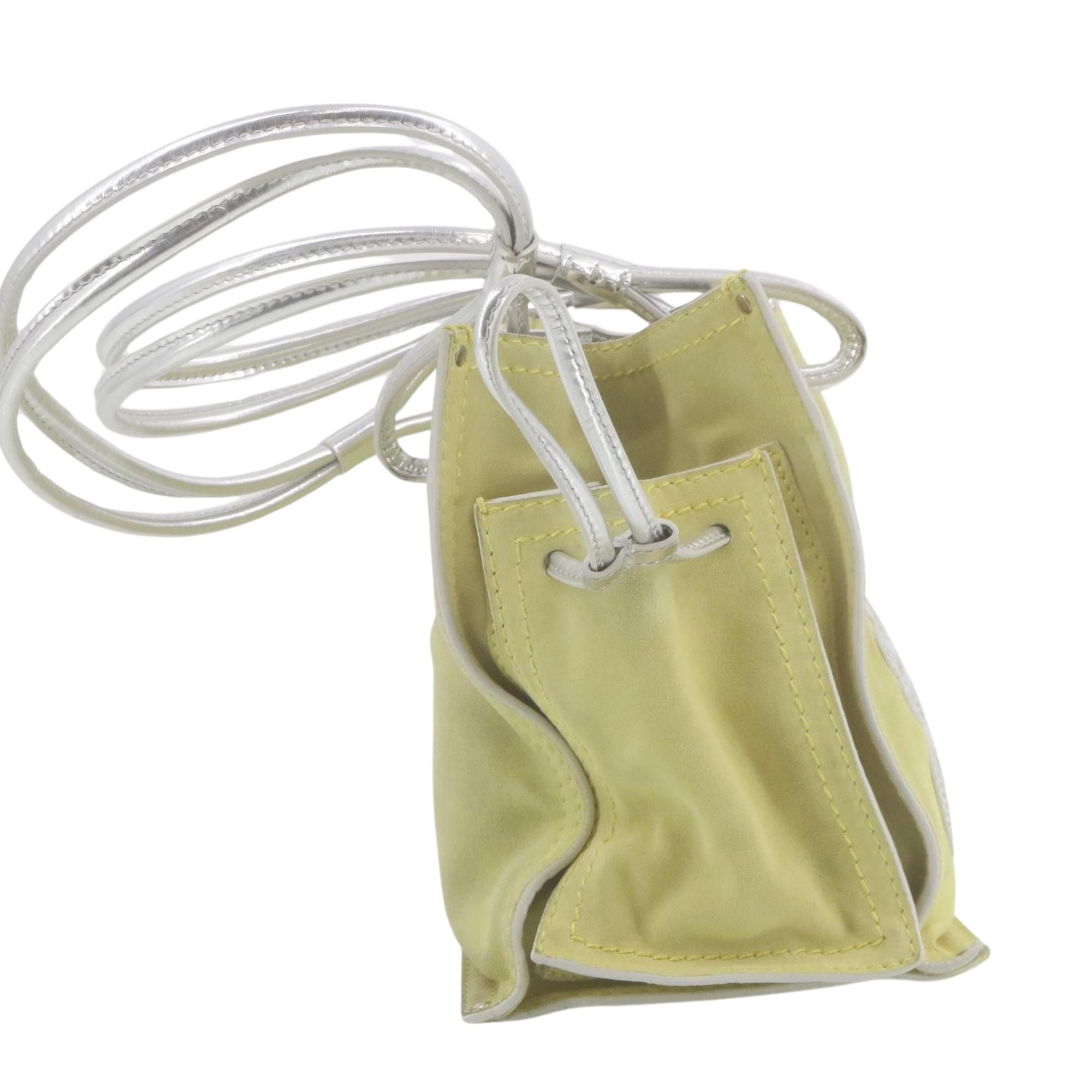 Loewe Mini Anagram Bucket Bag Verde Lima y Plata