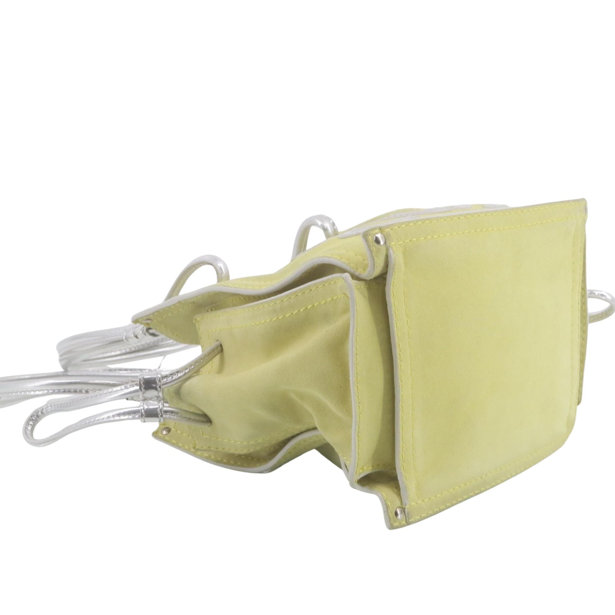 Loewe Mini Anagram Bucket Bag Verde Lima y Plata