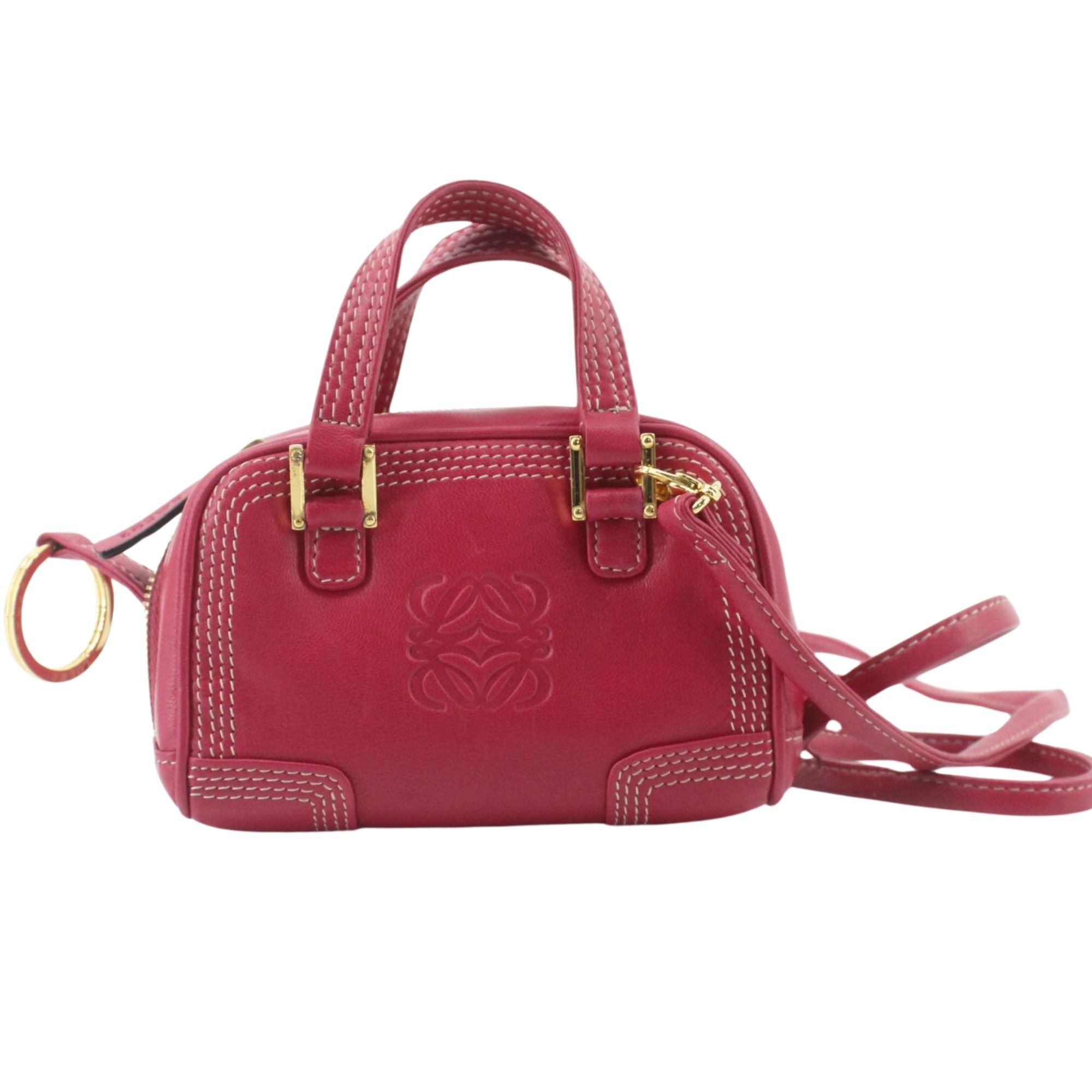 Loewe Mini Amazona Pink Leather Bag