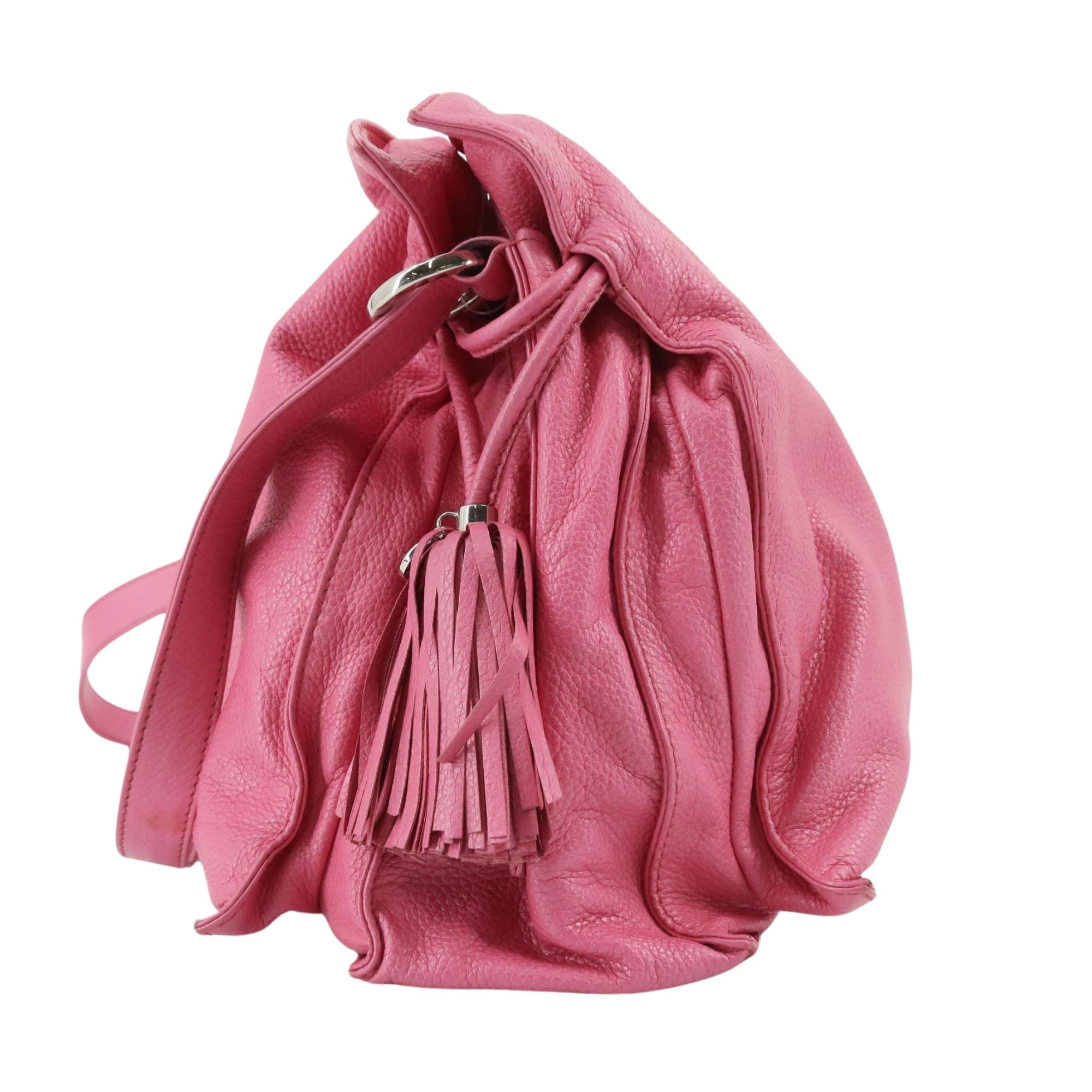Bolso Loewe Flamenco Rosa en Piel Granulada con Borlas