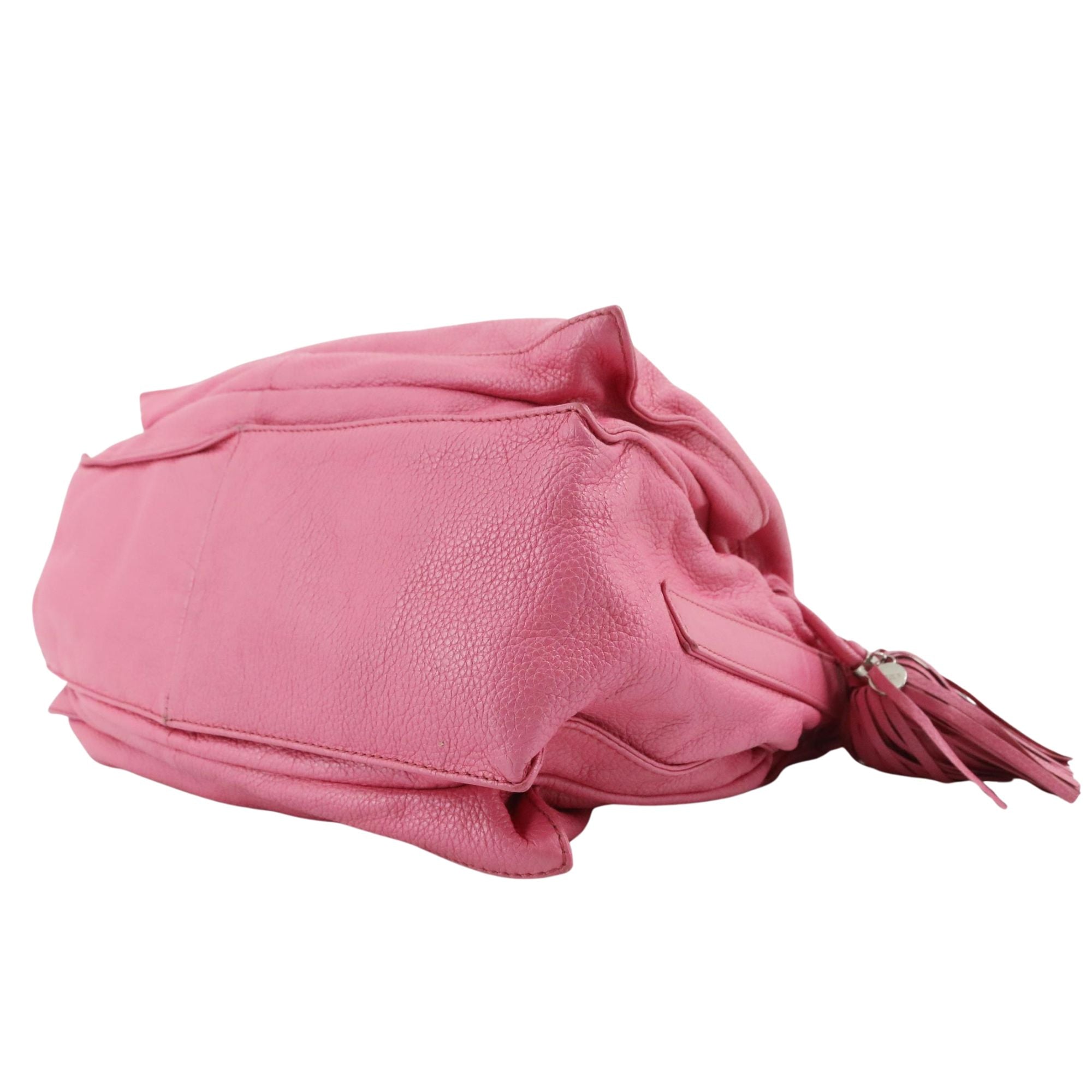 Bolso Loewe Flamenco Rosa en Piel Granulada con Borlas
