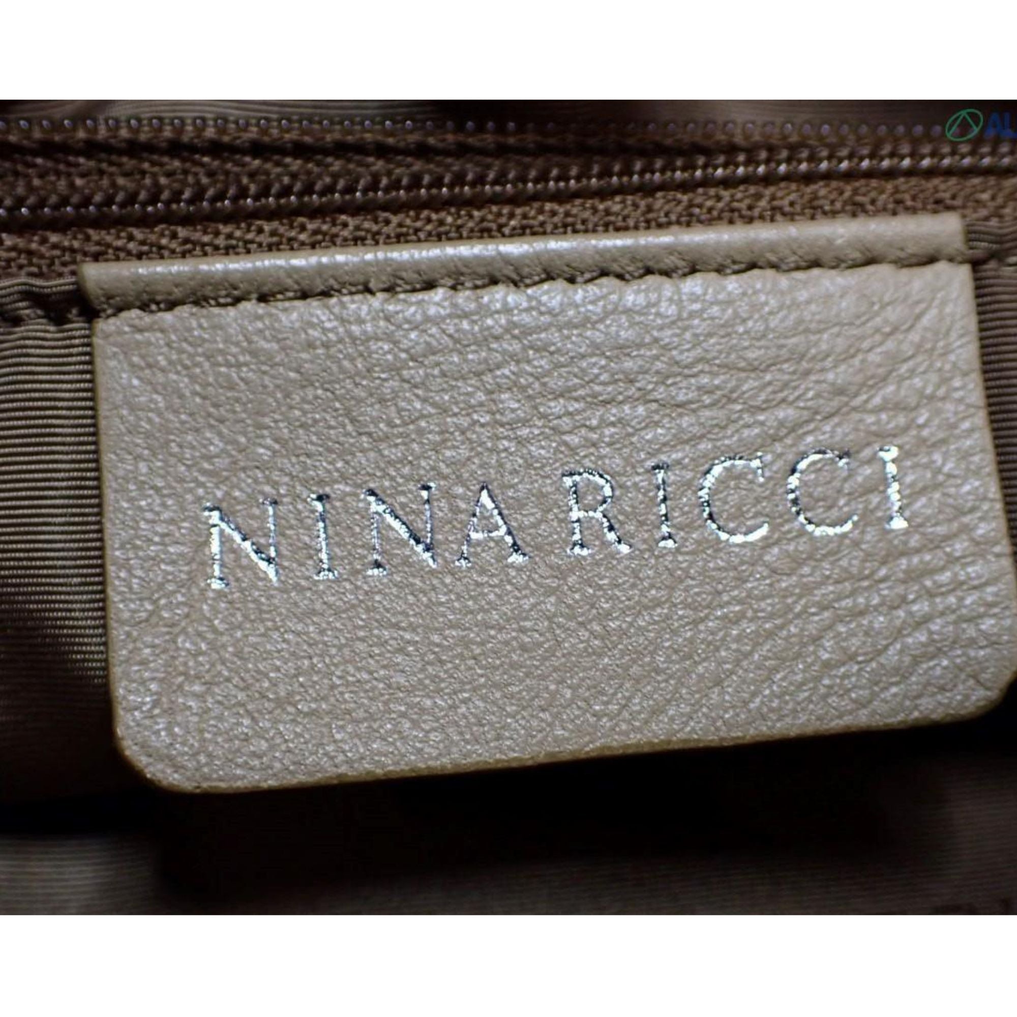 Bolso Bandolera Nina Ricci Beige en Piel