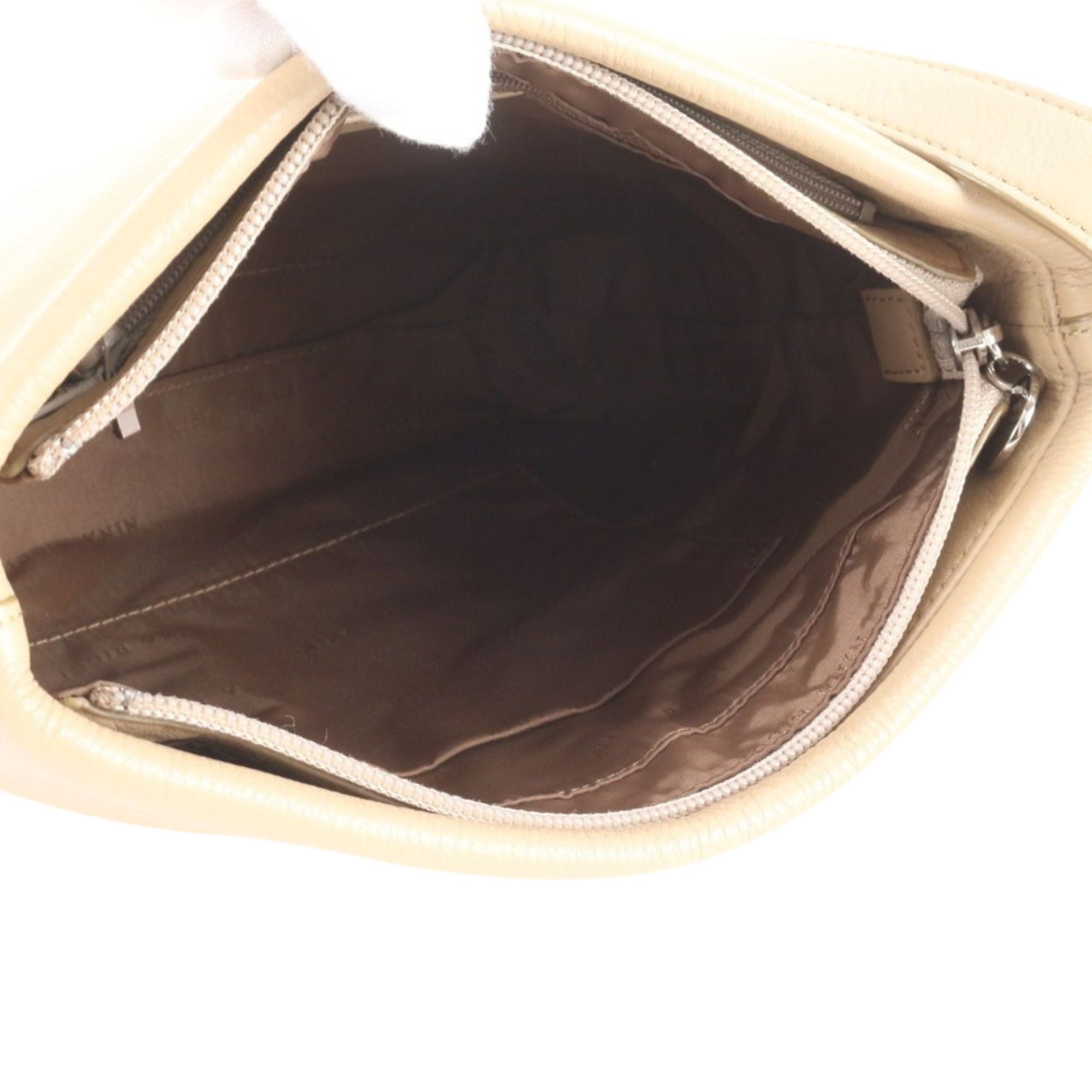 Bolso Bandolera Nina Ricci Beige en Piel