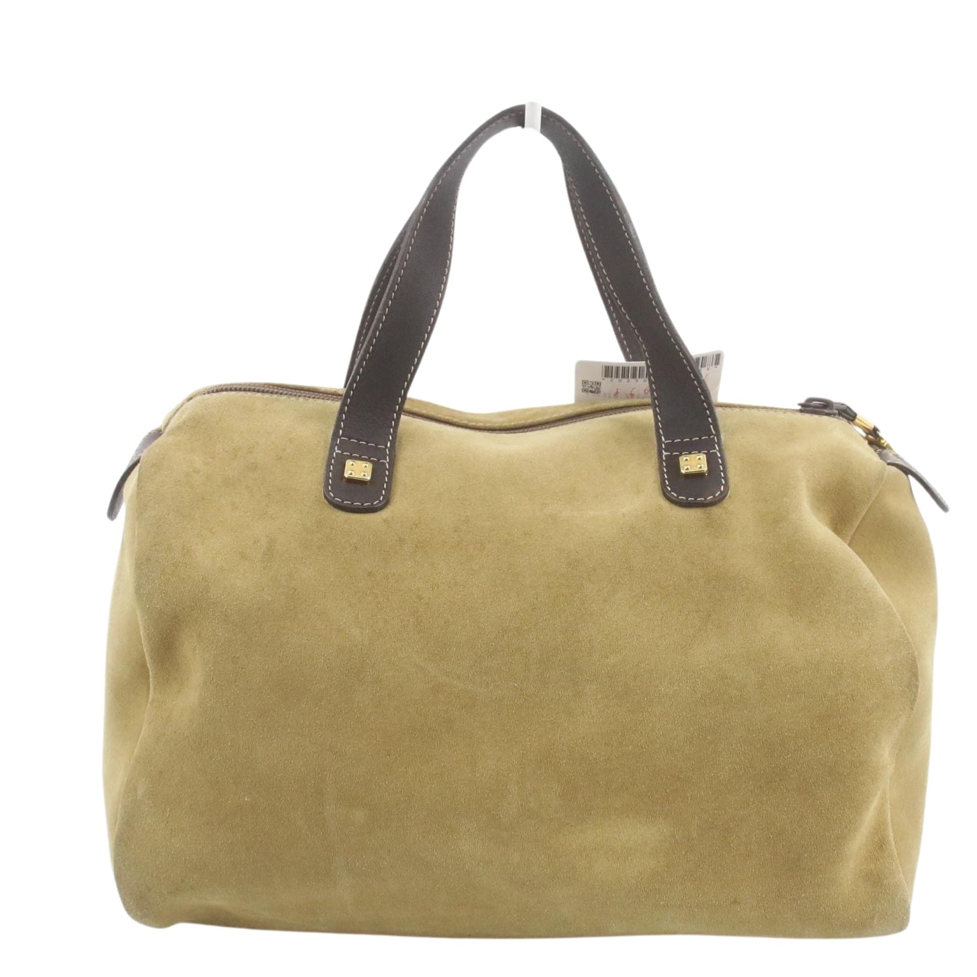 Bolso Loewe Amazona Vintage Ante Beige y Piel Marrón – Made in Spain
