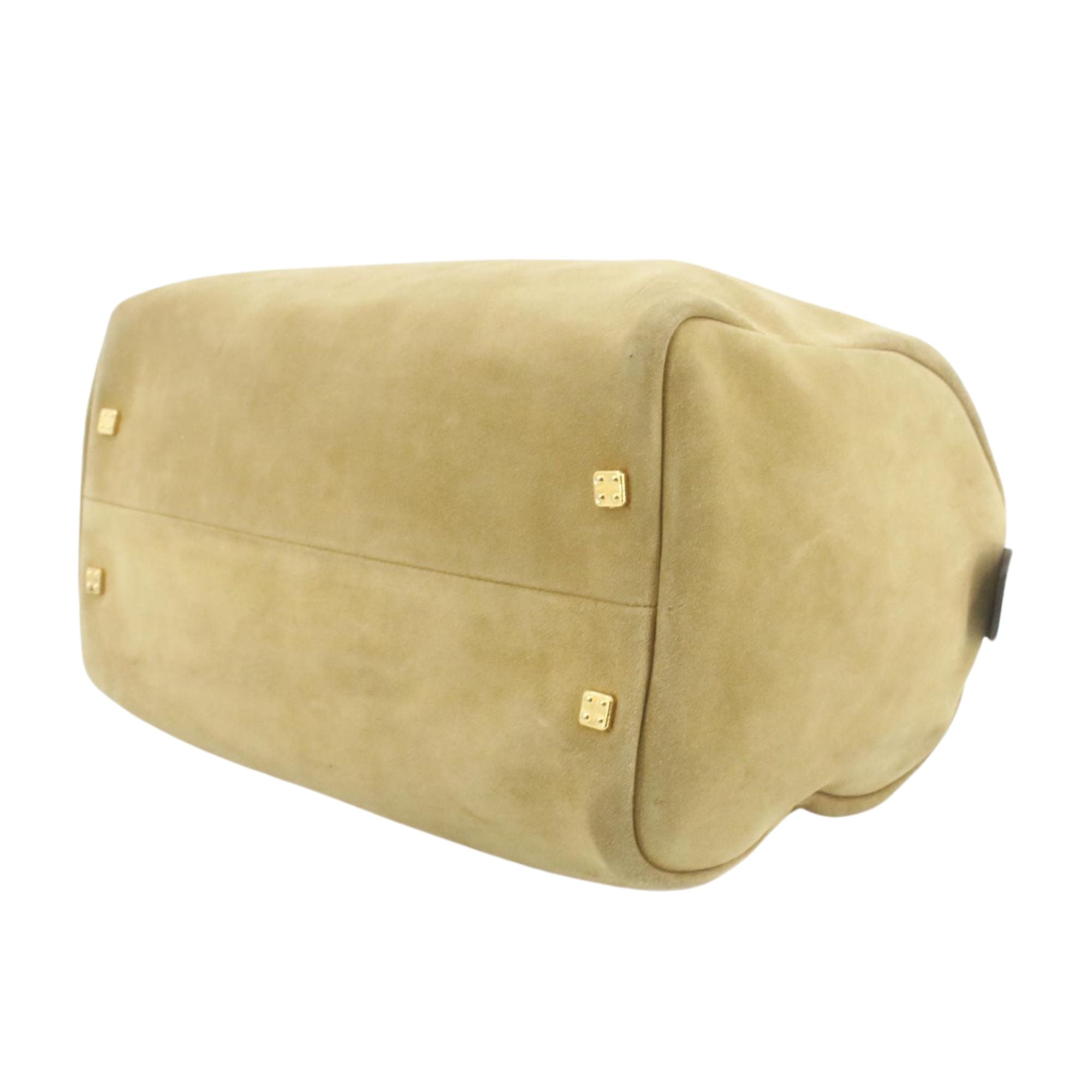 Bolso Loewe Amazona Vintage Ante Beige y Piel Marrón – Made in Spain