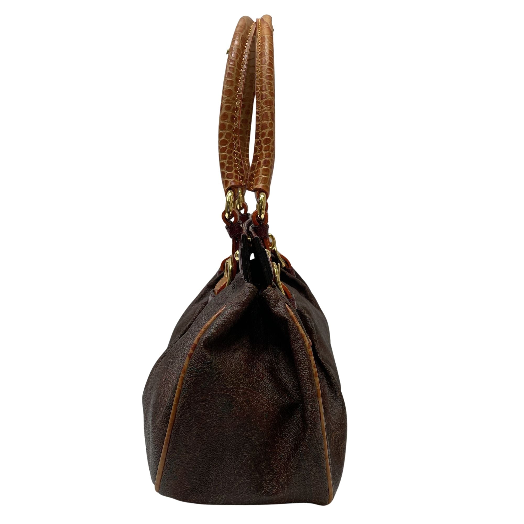 Bolso Etro Paisley vintage con detalles efecto cocodrilo y herrajes dorados