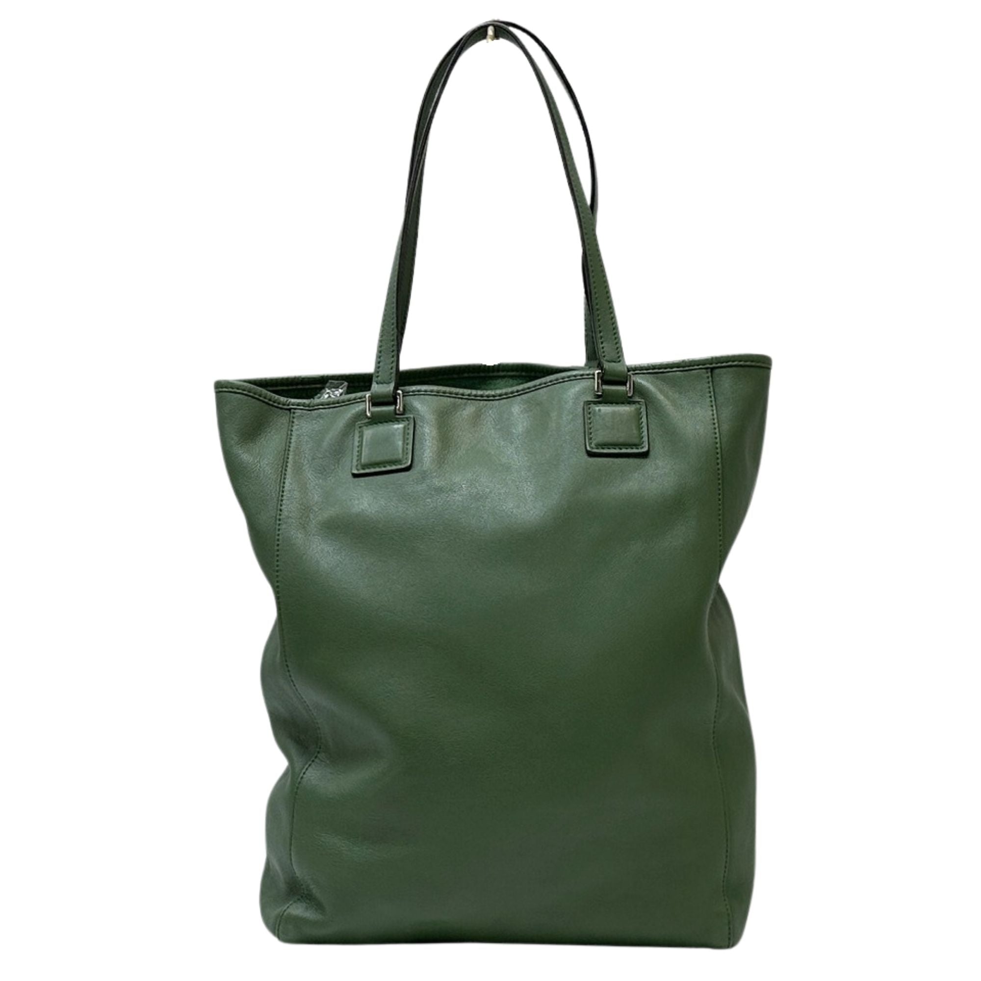 Bolso Tote Loewe Verde en Piel – Elegancia Española Atemporal