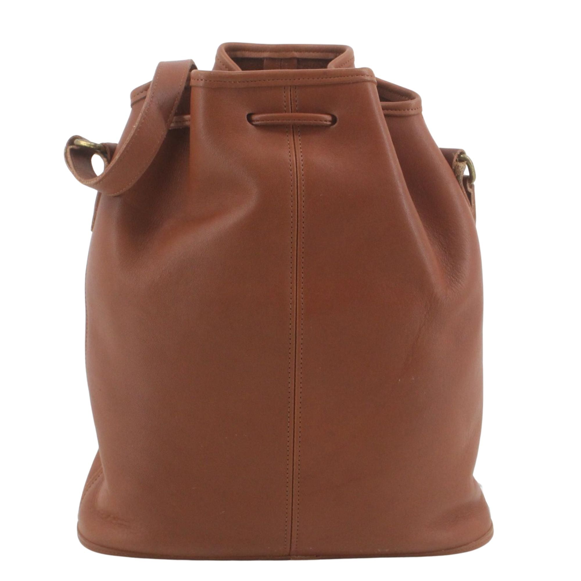 Bolso Vintage Coach Bucket Bag Legacy de Piel Color Saddle Made in USA