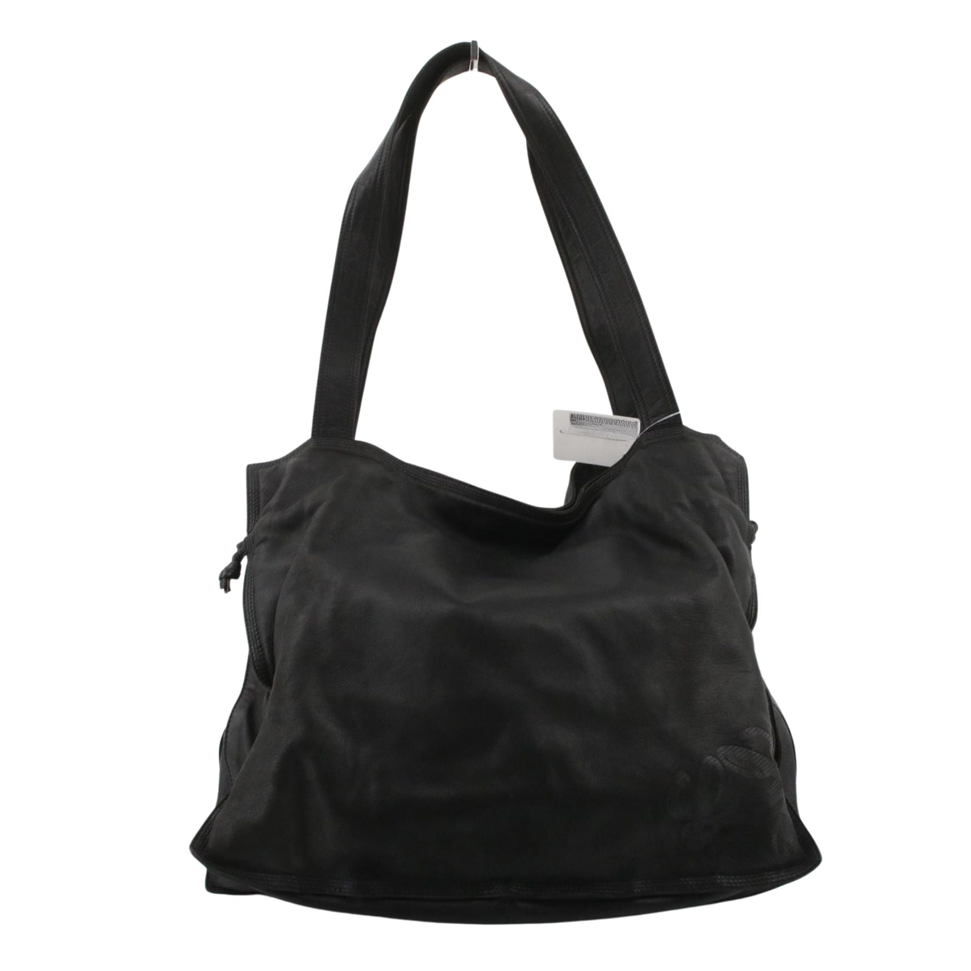 Bolso Loewe Vintage Negro de Piel Napa con Anagrama | Bolso Hobo de Lujo