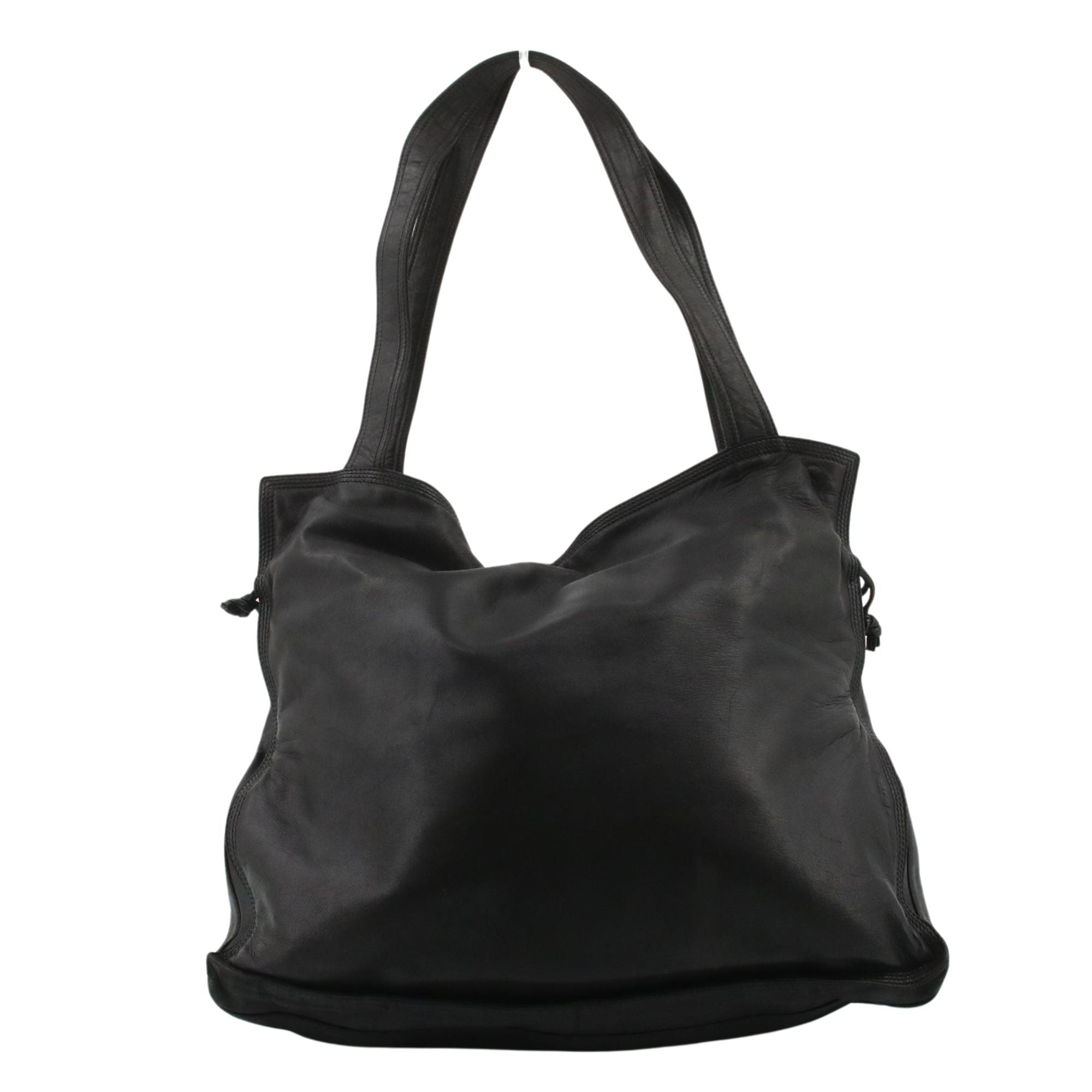 Bolso Loewe Vintage Negro de Piel Napa con Anagrama | Bolso Hobo de Lujo