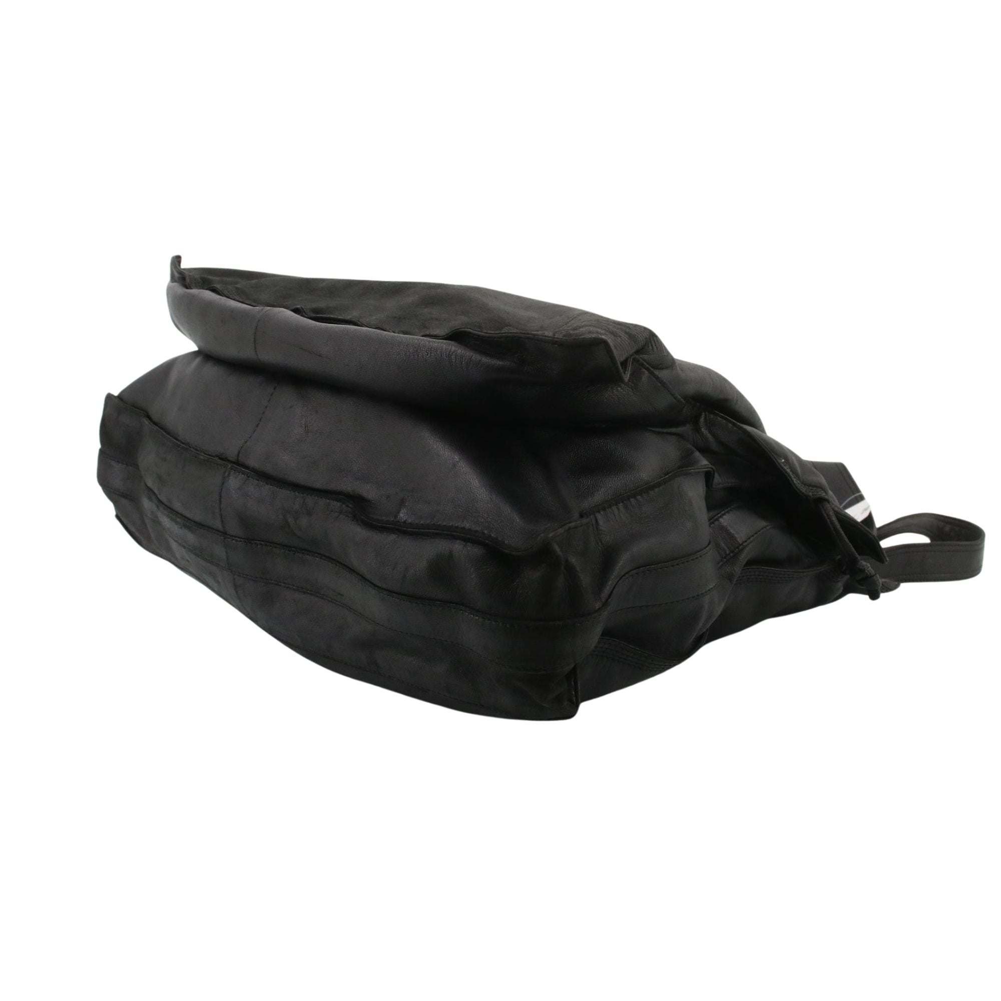 Bolso Loewe Vintage Negro de Piel Napa con Anagrama | Bolso Hobo de Lujo