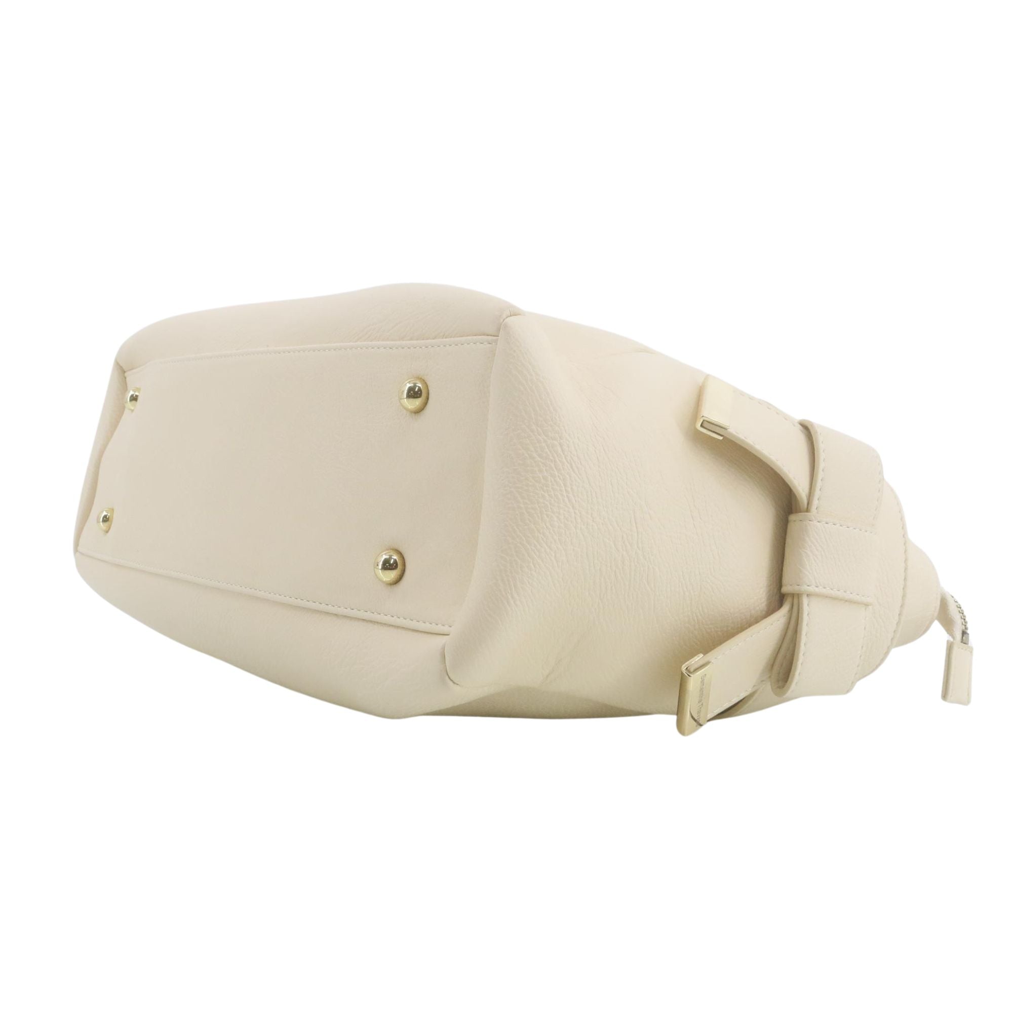 Samantha Thavasa Tote Bag Beige con Organizador Interior Extraíble