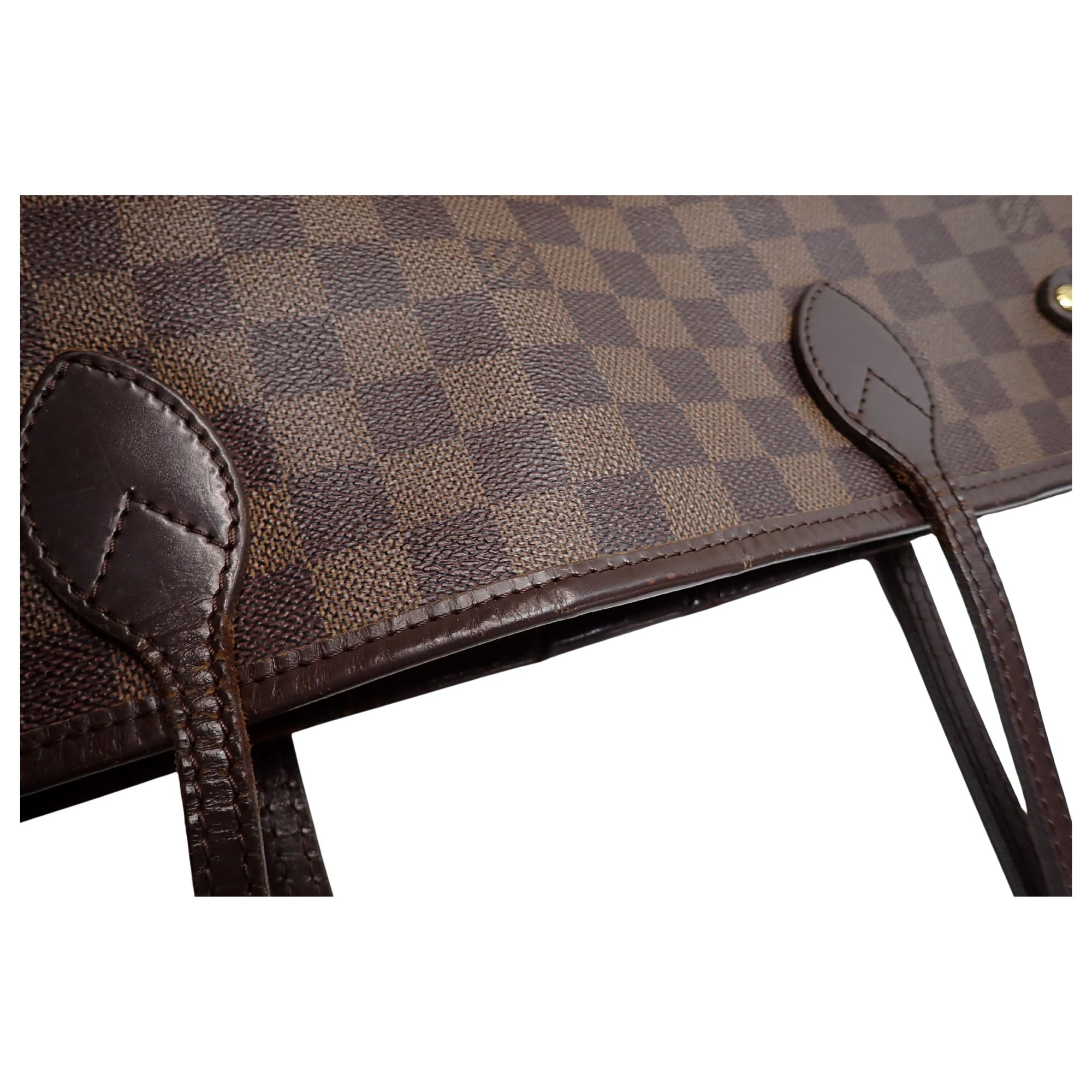 Louis Vuitton Neverfull MM Damier Ebene Tote Bag
