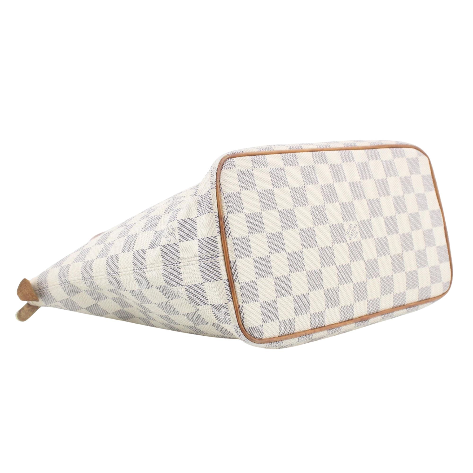 Louis Vuitton Saleya PM Damier Azur – Bolso tote de hombro en lona revestida