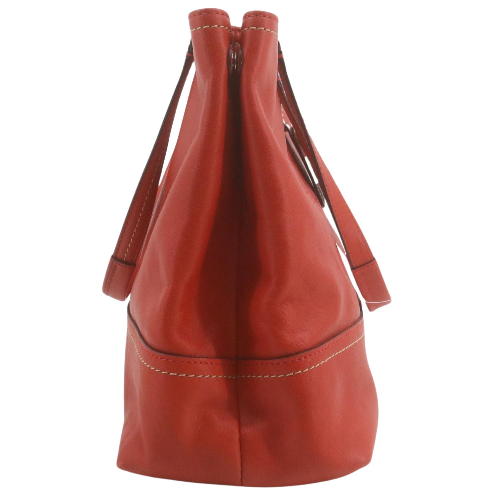 Coach Legacy Leather Tote rojo en piel – Bolso shopper de piel auténtica vintage