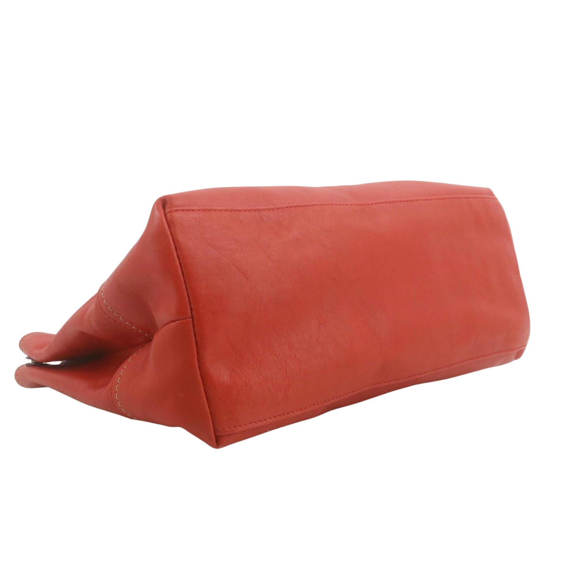 Coach Legacy Leather Tote rojo en piel – Bolso shopper de piel auténtica vintage