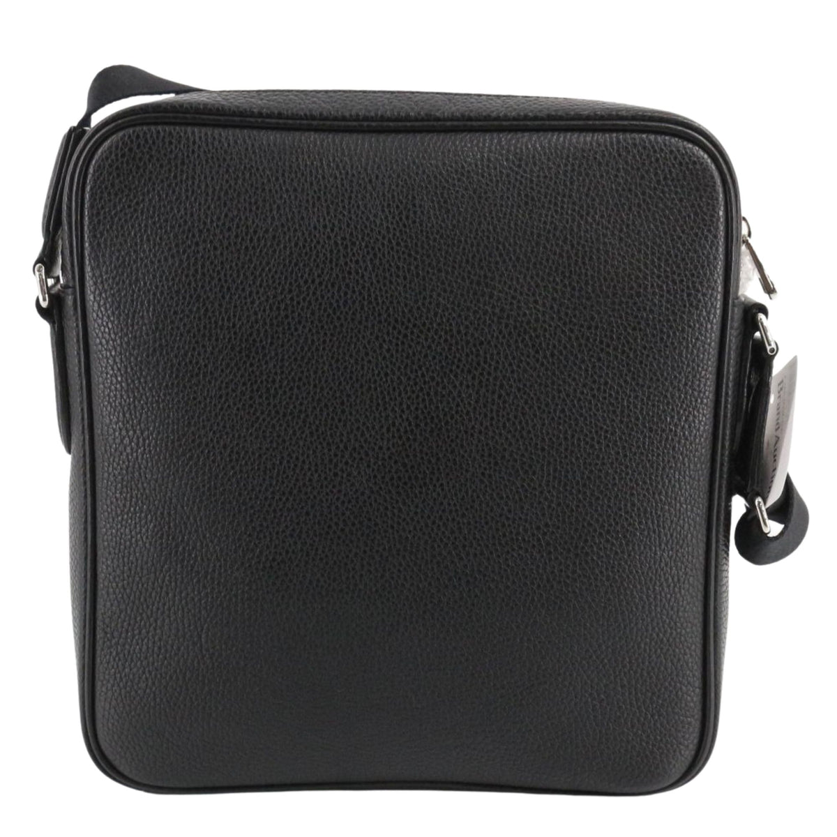 Bally – Bolso bandolera de piel negra con franjas rojas y blancas