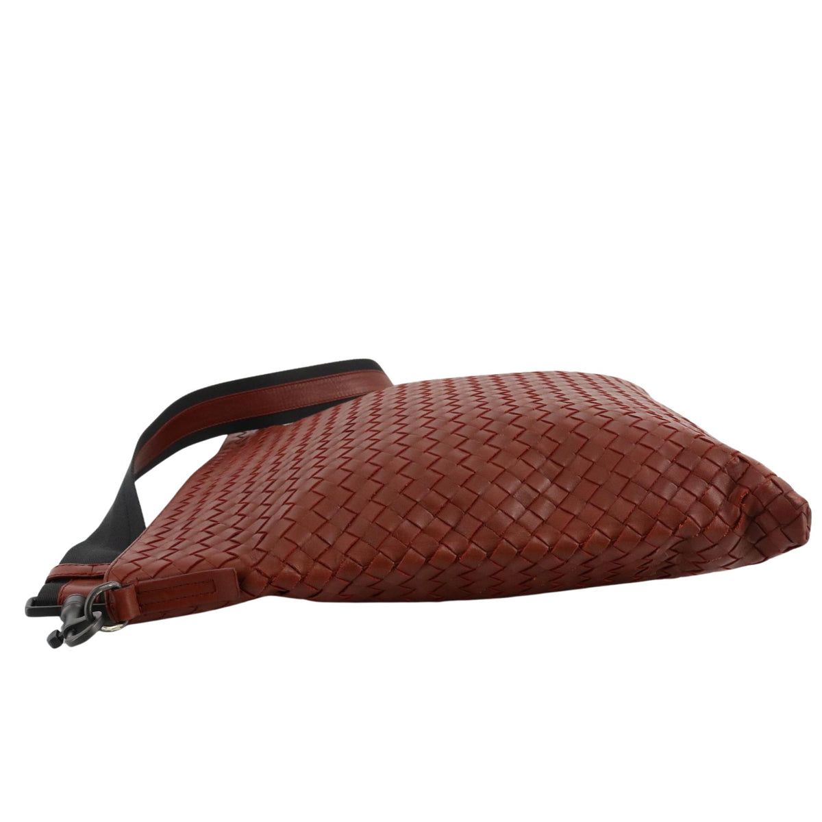 Bottega Veneta Intrecciato – Bolso bandolera de piel trenzada color coñac