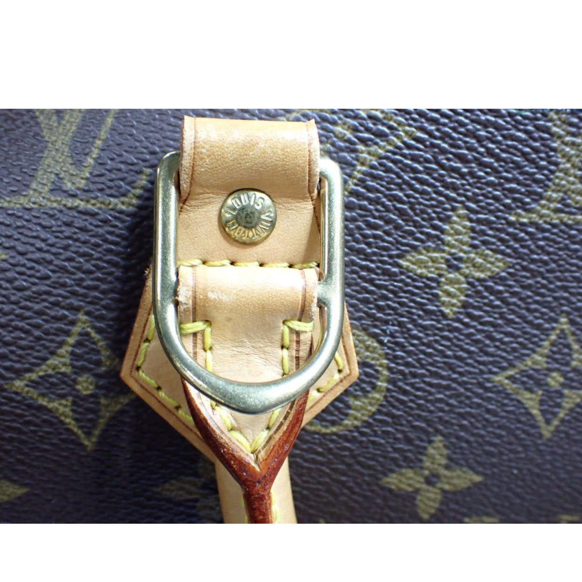 Louis Vuitton Alma PM Monogram – Bolso vintage de lona y piel natural