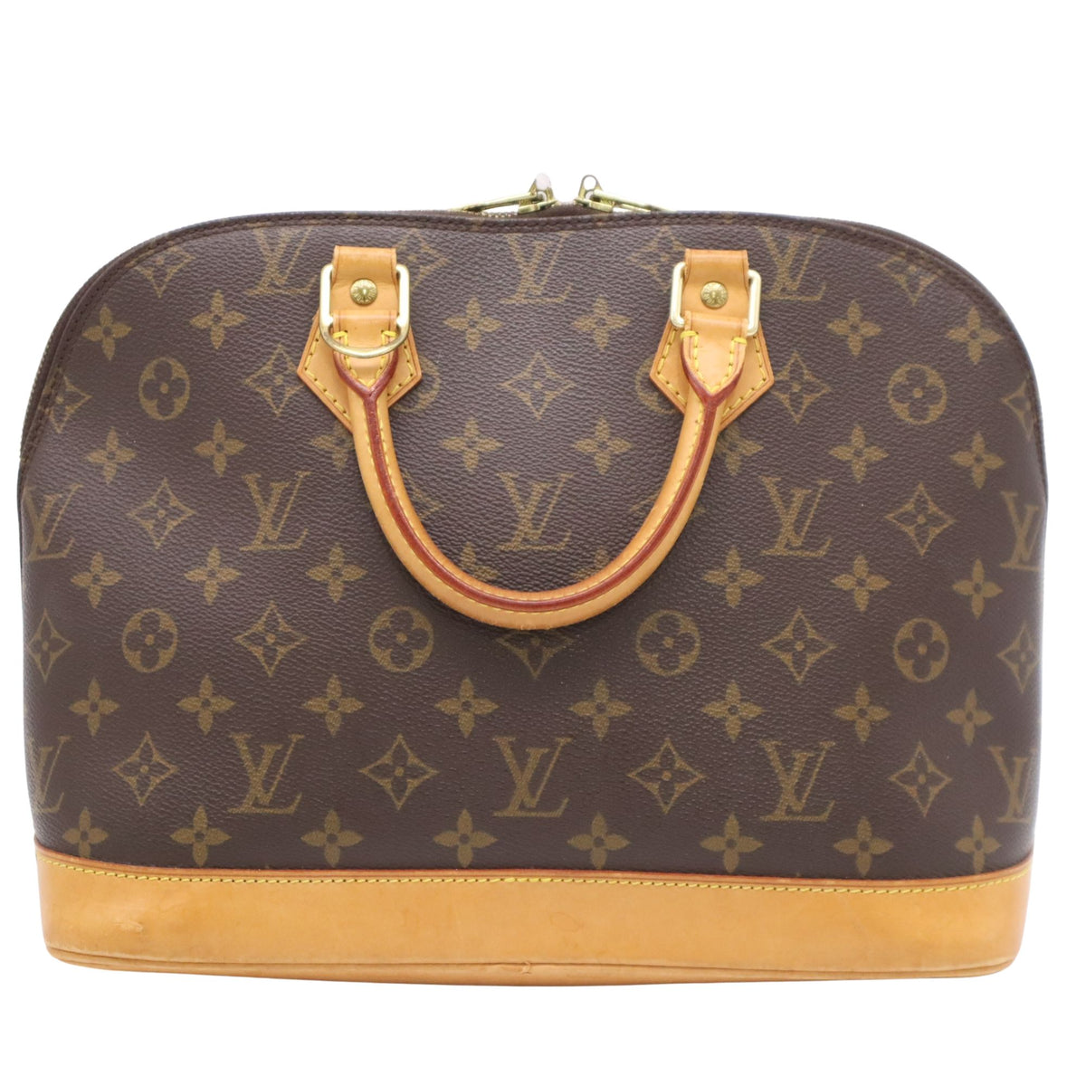 Louis Vuitton Alma PM Monogram – Bolso vintage de lona y piel natural
