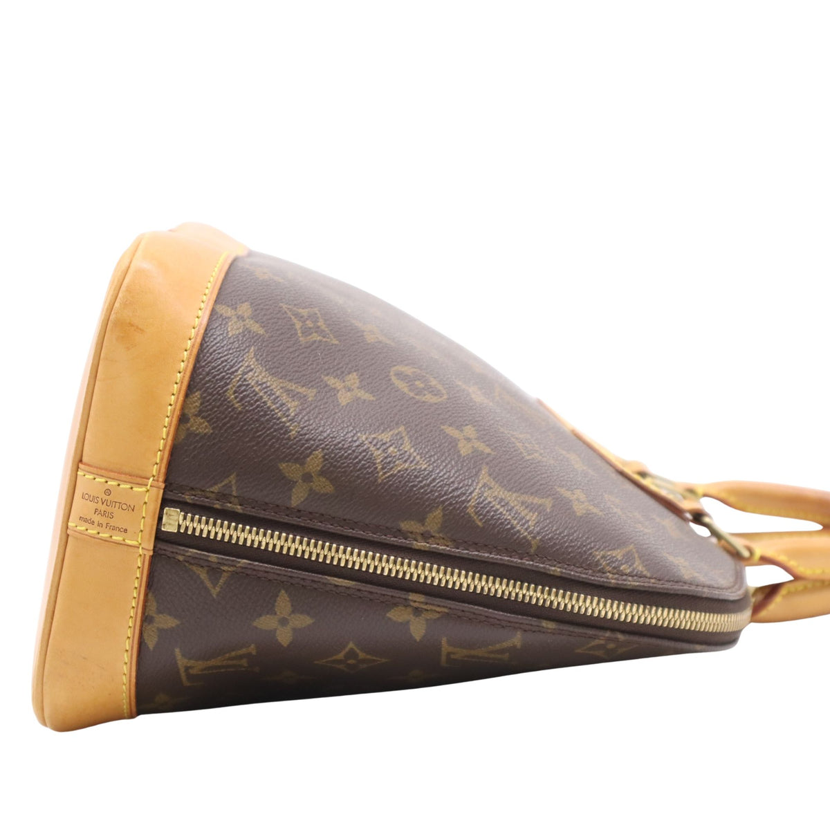Louis Vuitton Alma PM Monogram – Bolso vintage de lona y piel natural