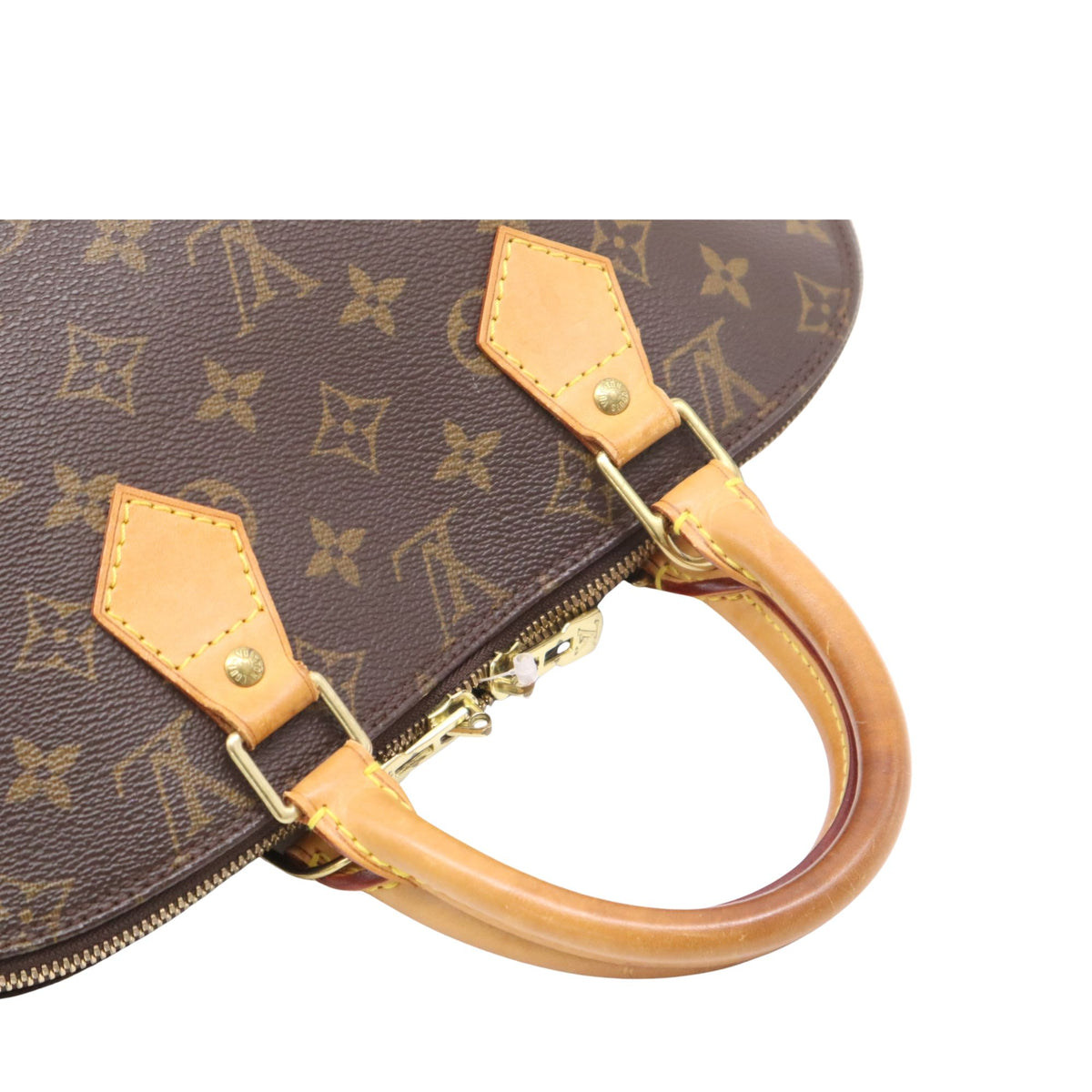 Louis Vuitton Alma PM Monogram – Bolso vintage de lona y piel natural
