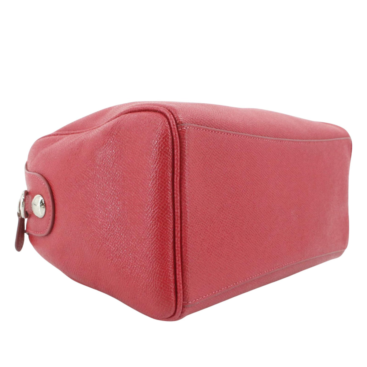 Coach Mini Bennett Satchel – Bolso de piel roja con herrajes plateados