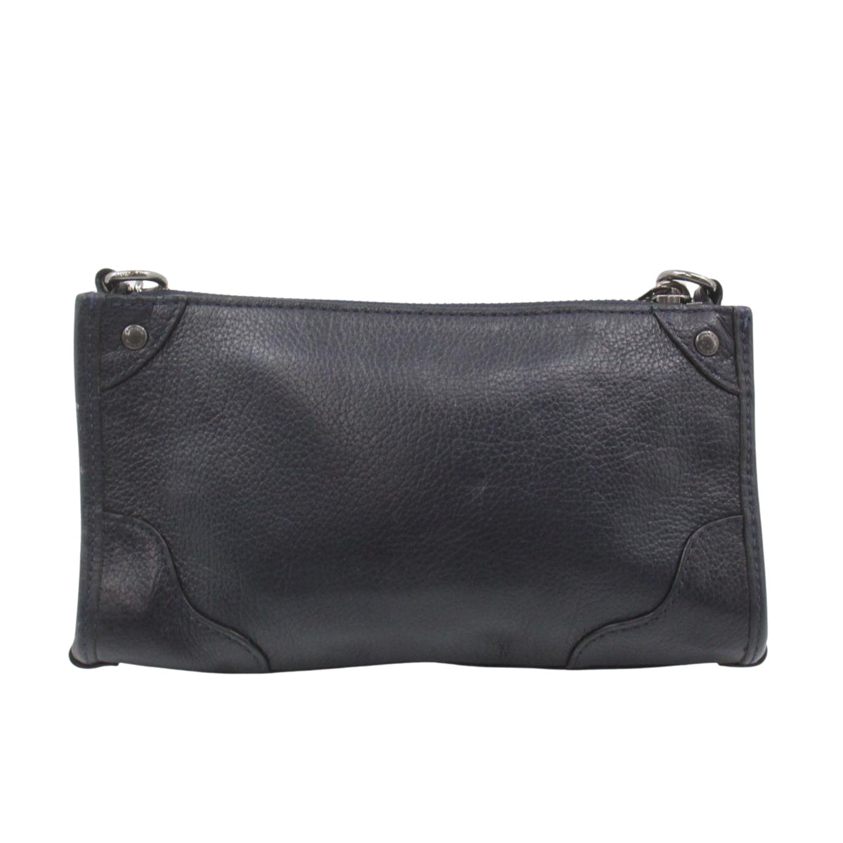 Coach New York – Bolso bandolera de piel azul marino con cadena