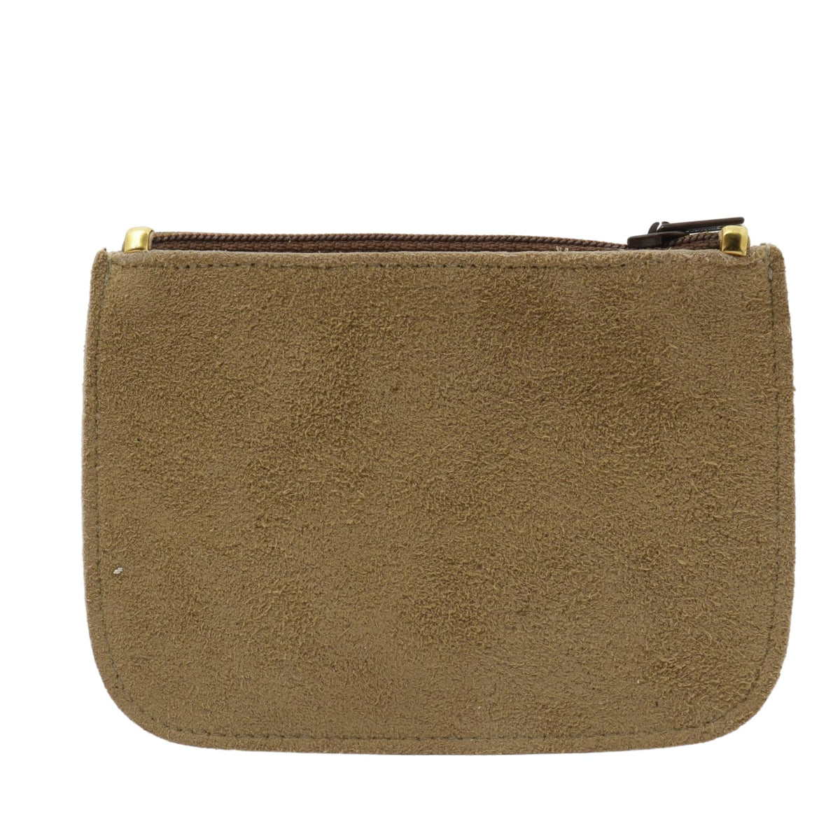 Loewe – Monedero de ante marrón oliva con anagrama grabado | Made in Spain