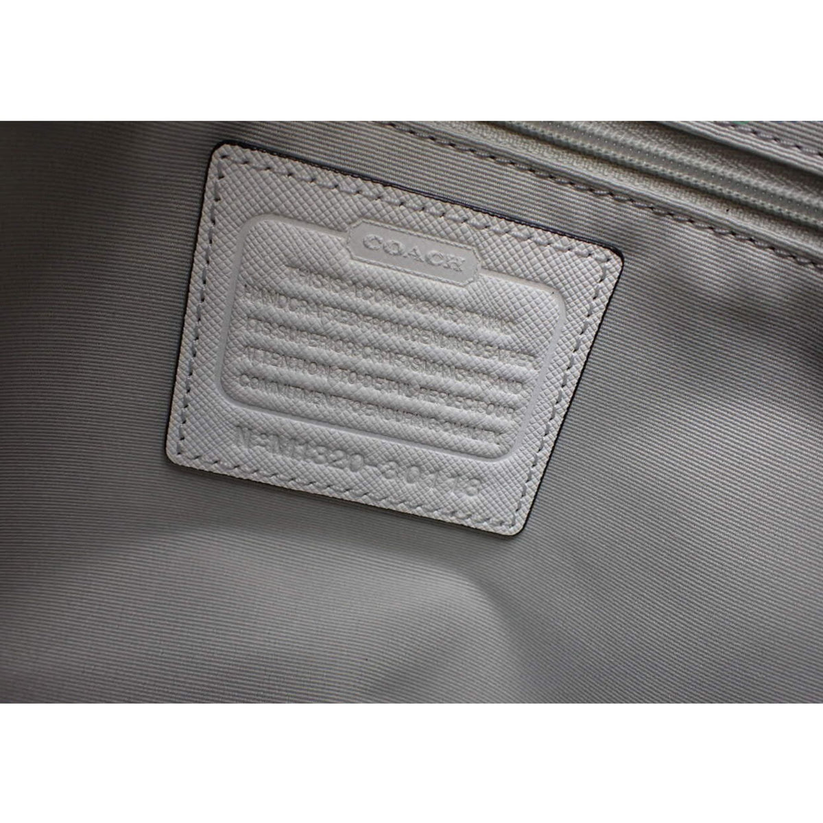 Coach Tote – Bolso shopper de piel blanca y negra con estampado geométrico degradado
