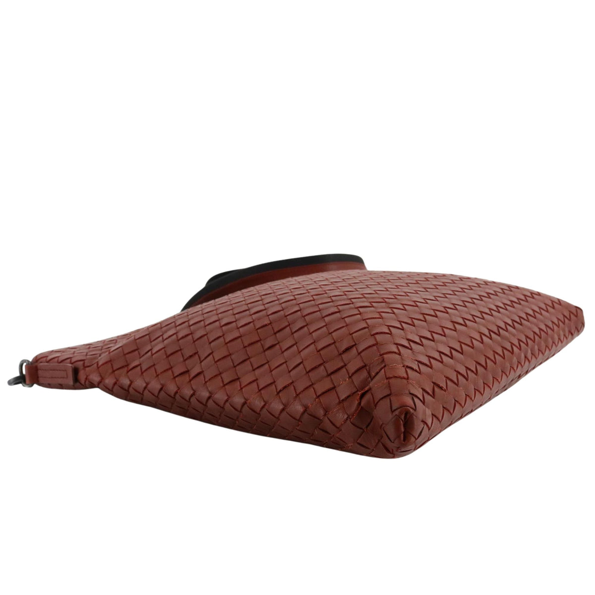 Bottega Veneta Intrecciato – Bolso bandolera de piel trenzada color coñac