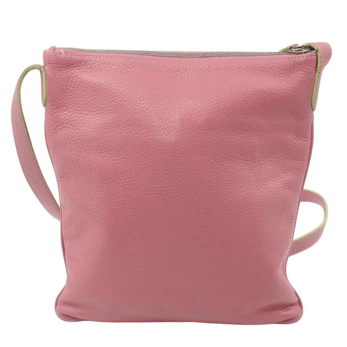 Loewe – Bolso bandolera de piel rosa con solapa y cierre metálico