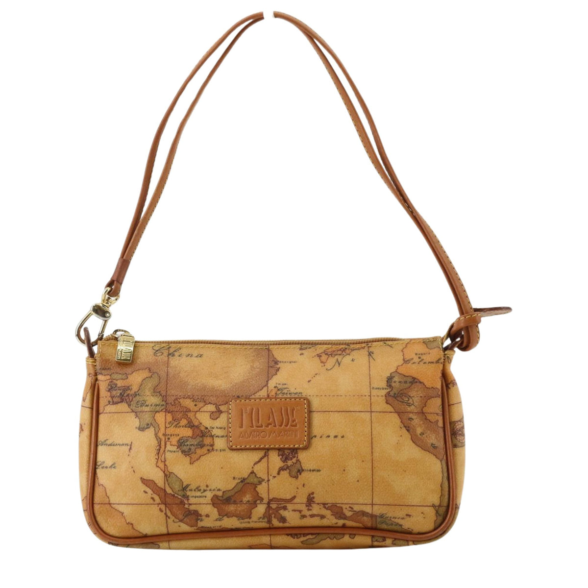 Alviero Martini Prima Classe – Bolso de hombro Geo Classic con estampado de mapa