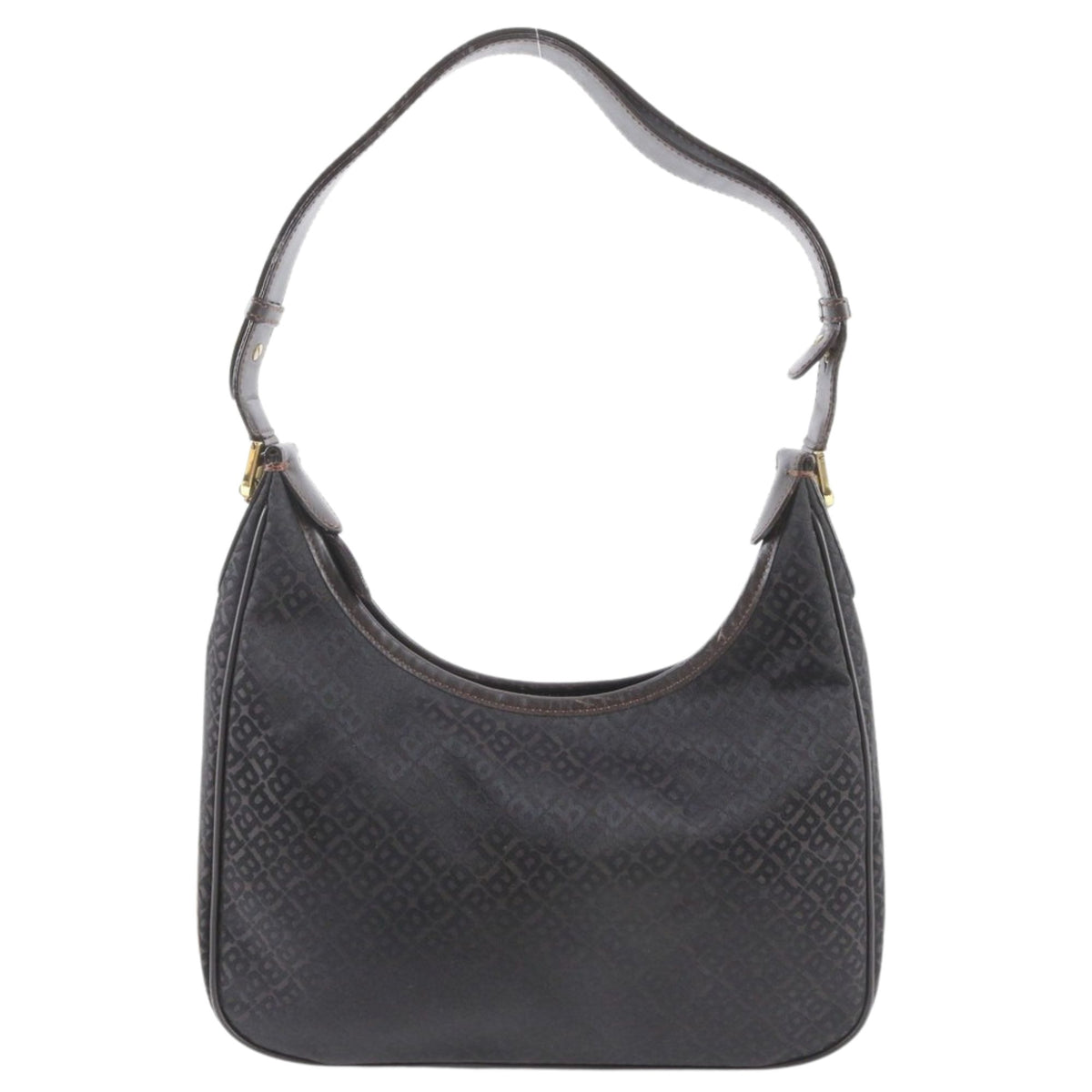 Bally Vintage – Bolso de hombro con monograma en tonos marrón oscuro