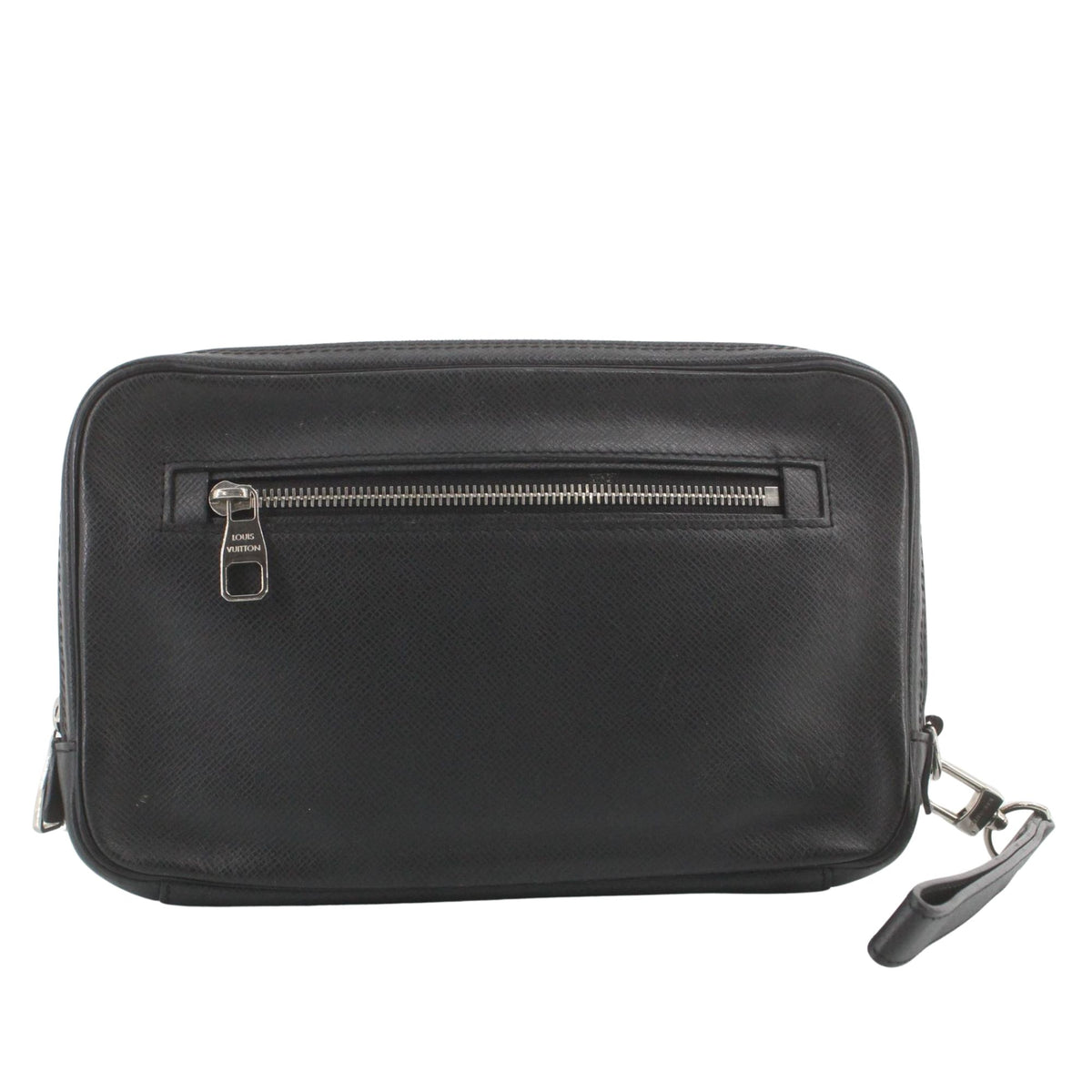 Louis Vuitton Neo Pavel Taiga Ardoise – Bolso de mano de piel negra