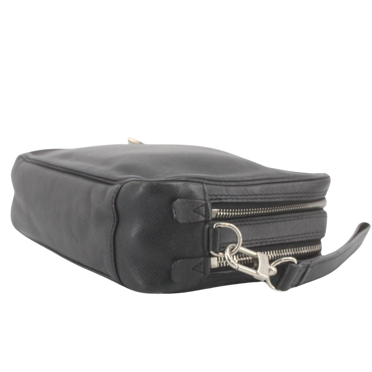 Louis Vuitton Neo Pavel Taiga Ardoise – Bolso de mano de piel negra