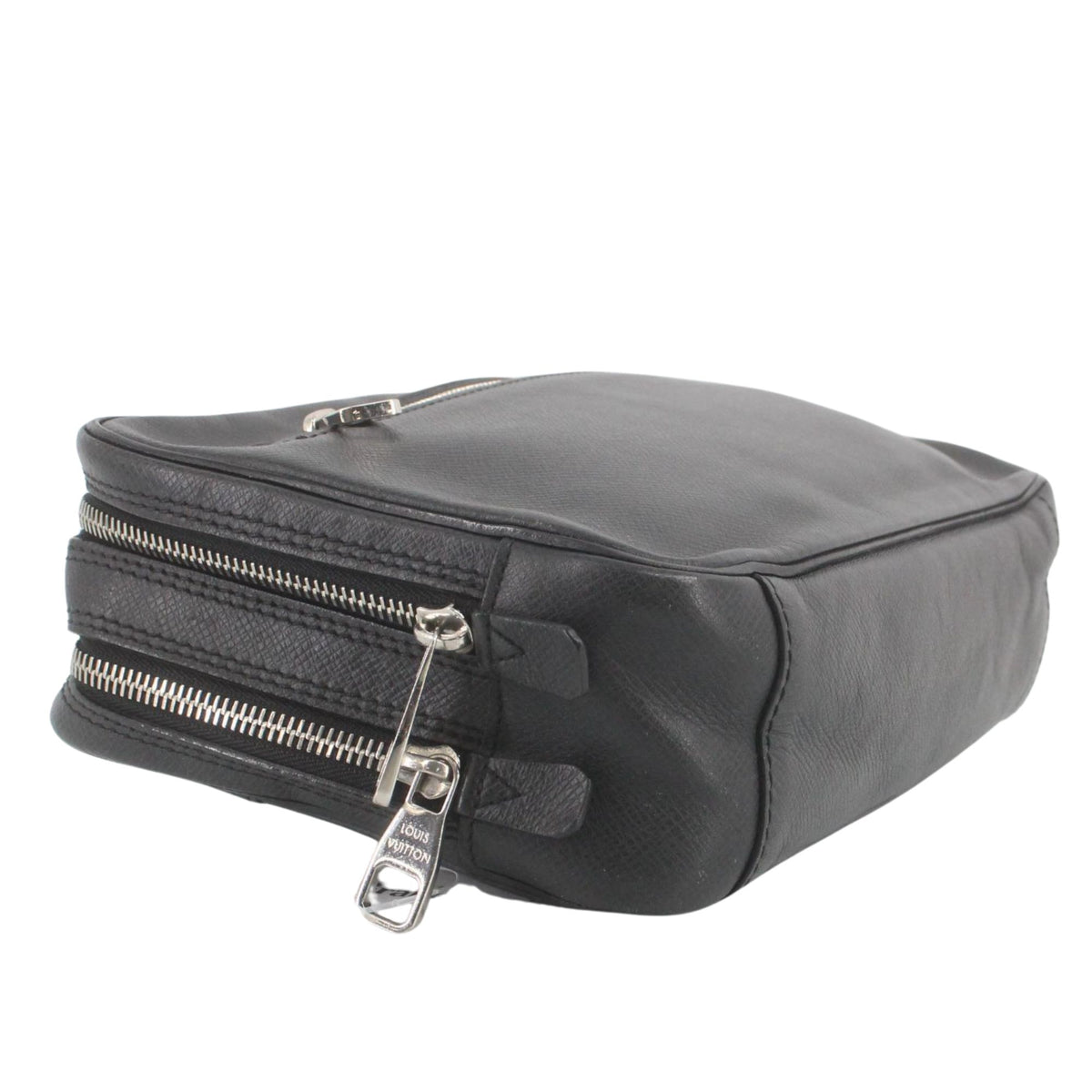 Louis Vuitton Neo Pavel Taiga Ardoise – Bolso de mano de piel negra