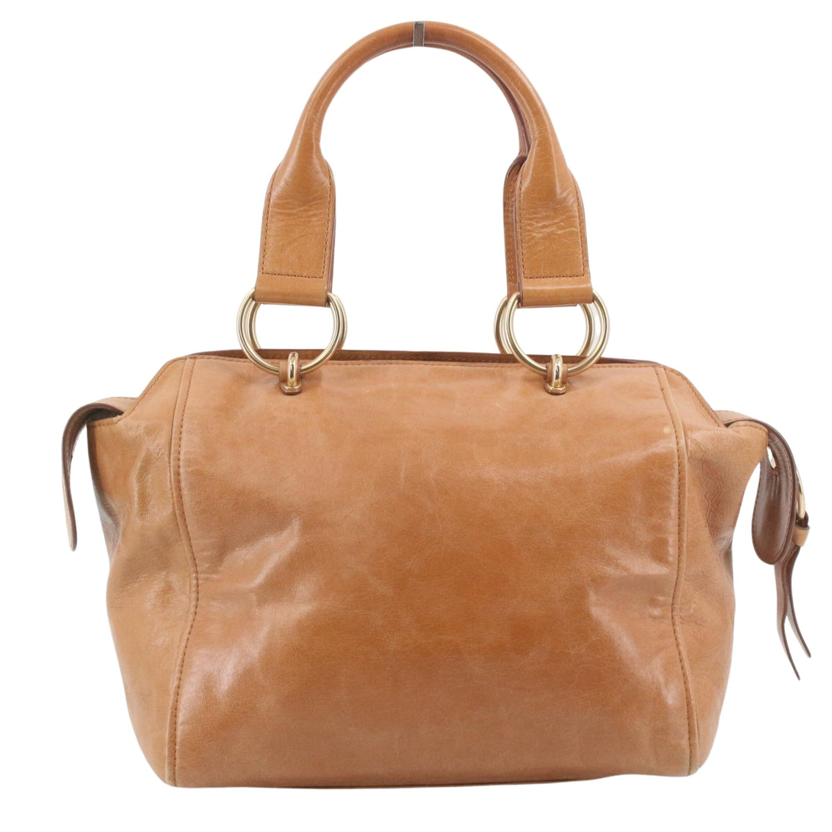See by Chloé – Bolso de piel camel con herrajes dorados y bandolera
